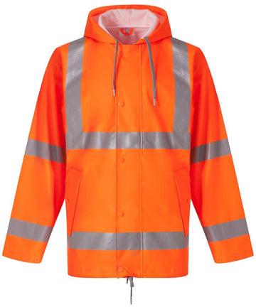 Ademend regenjasje Hi-Vis Soft Flex