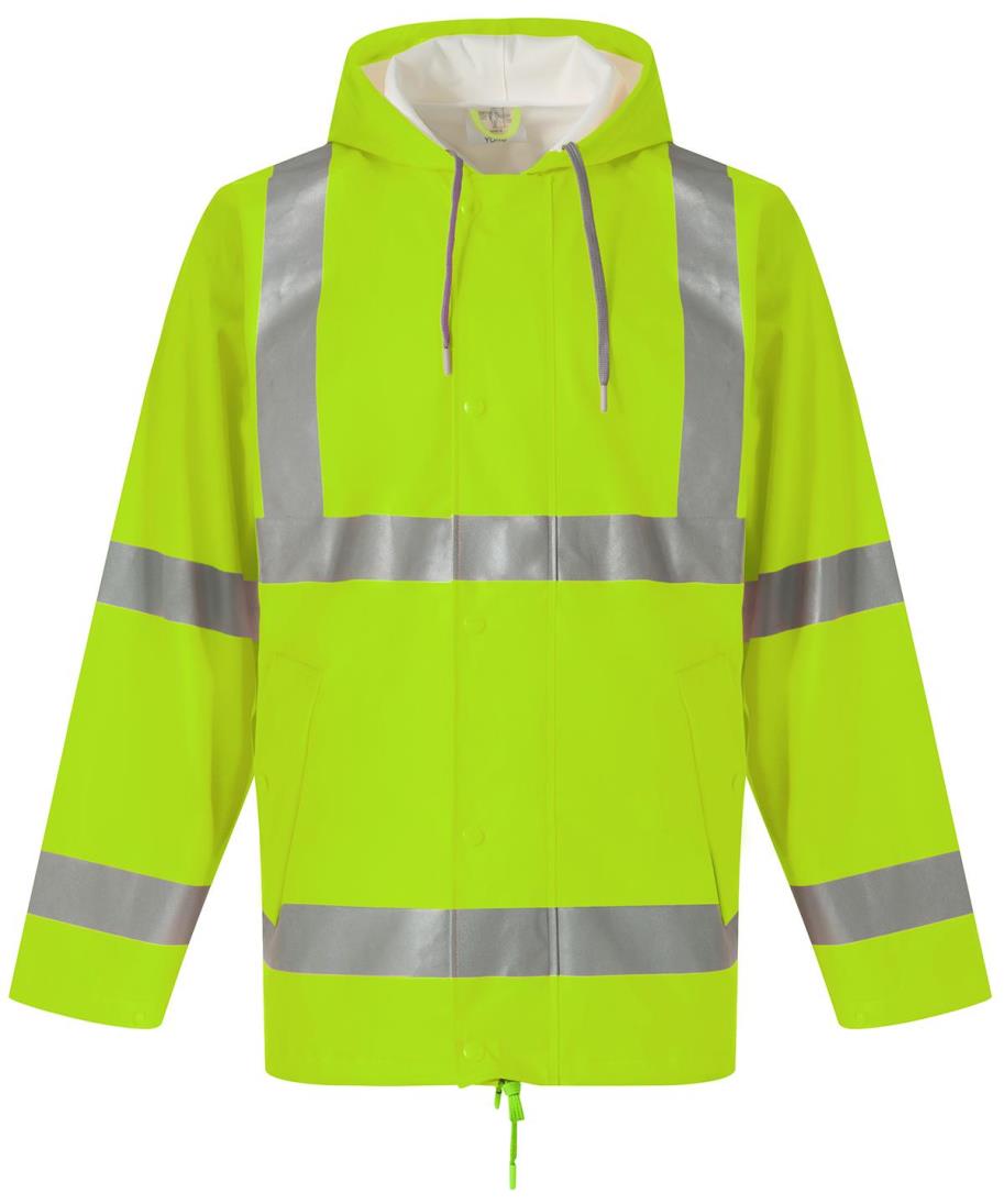 Ademend regenjasje Hi-Vis Soft Flex