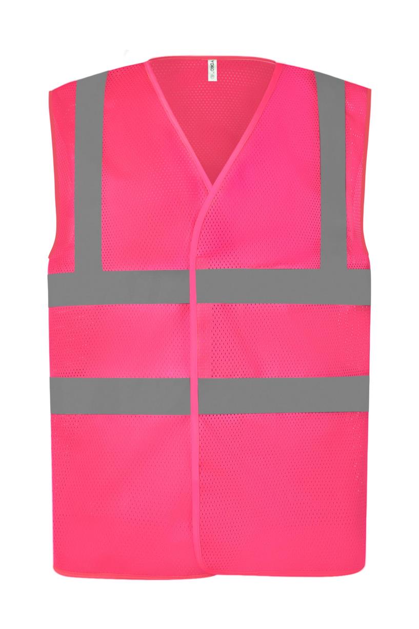 Signalisatie top koel open gaas 2 banden en bretels vest gerecycleerd