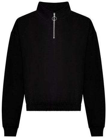 Just Hoods - Women´s Cropped 1/4 Zip Sweat