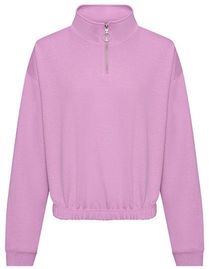 Just Hoods - Women´s Cropped 1/4 Zip Sweat