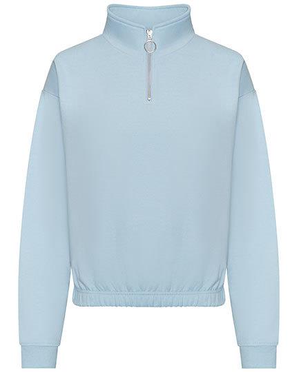 Just Hoods - Women´s Cropped 1/4 Zip Sweat
