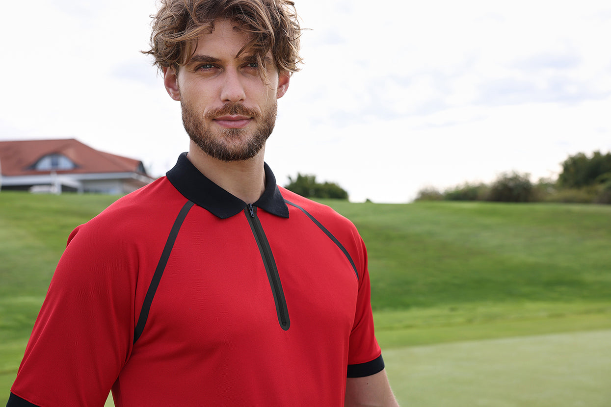 Men's Zip-Polo