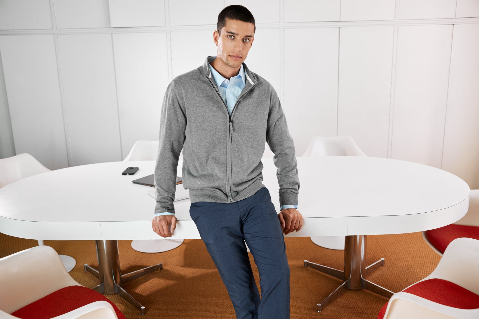 Men's Zip-Cardigan