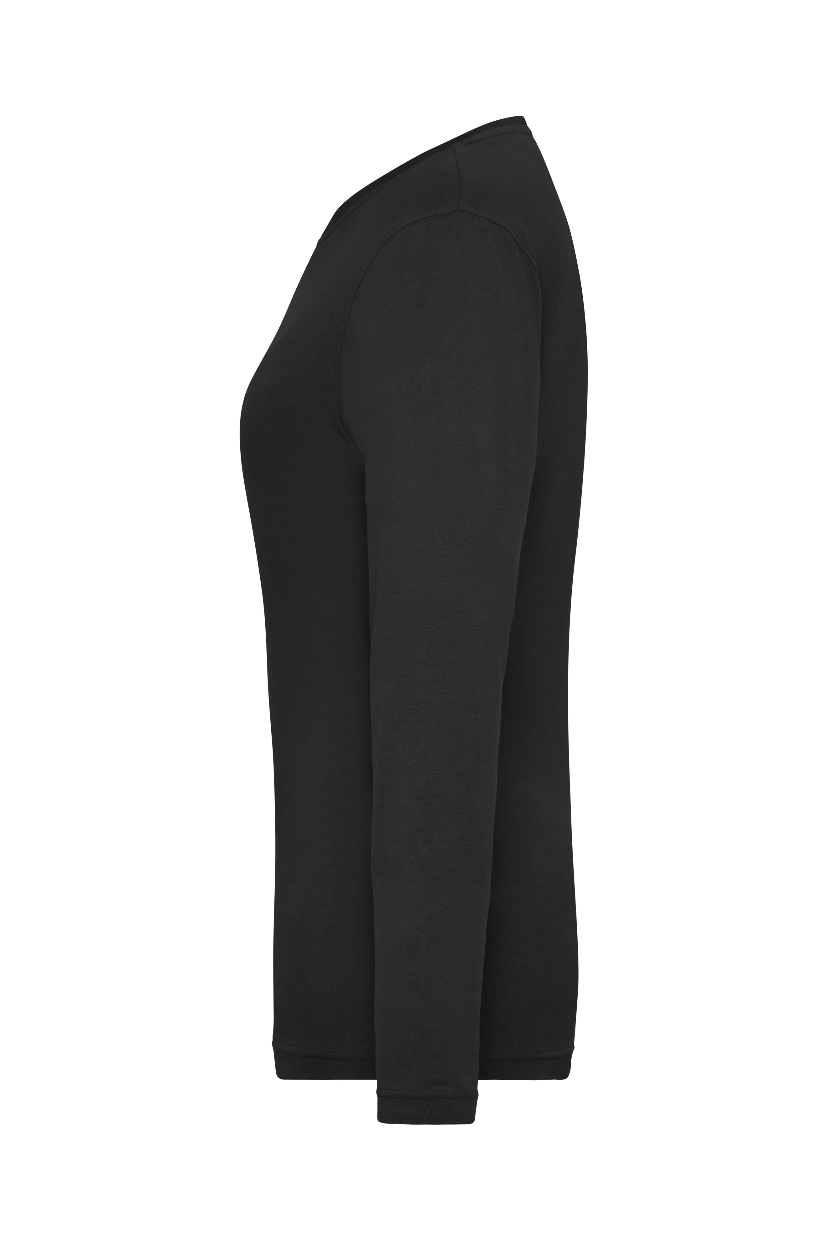 Ladies' BIO Stretch-Longsleeve Work - SOLID - OCS Blended