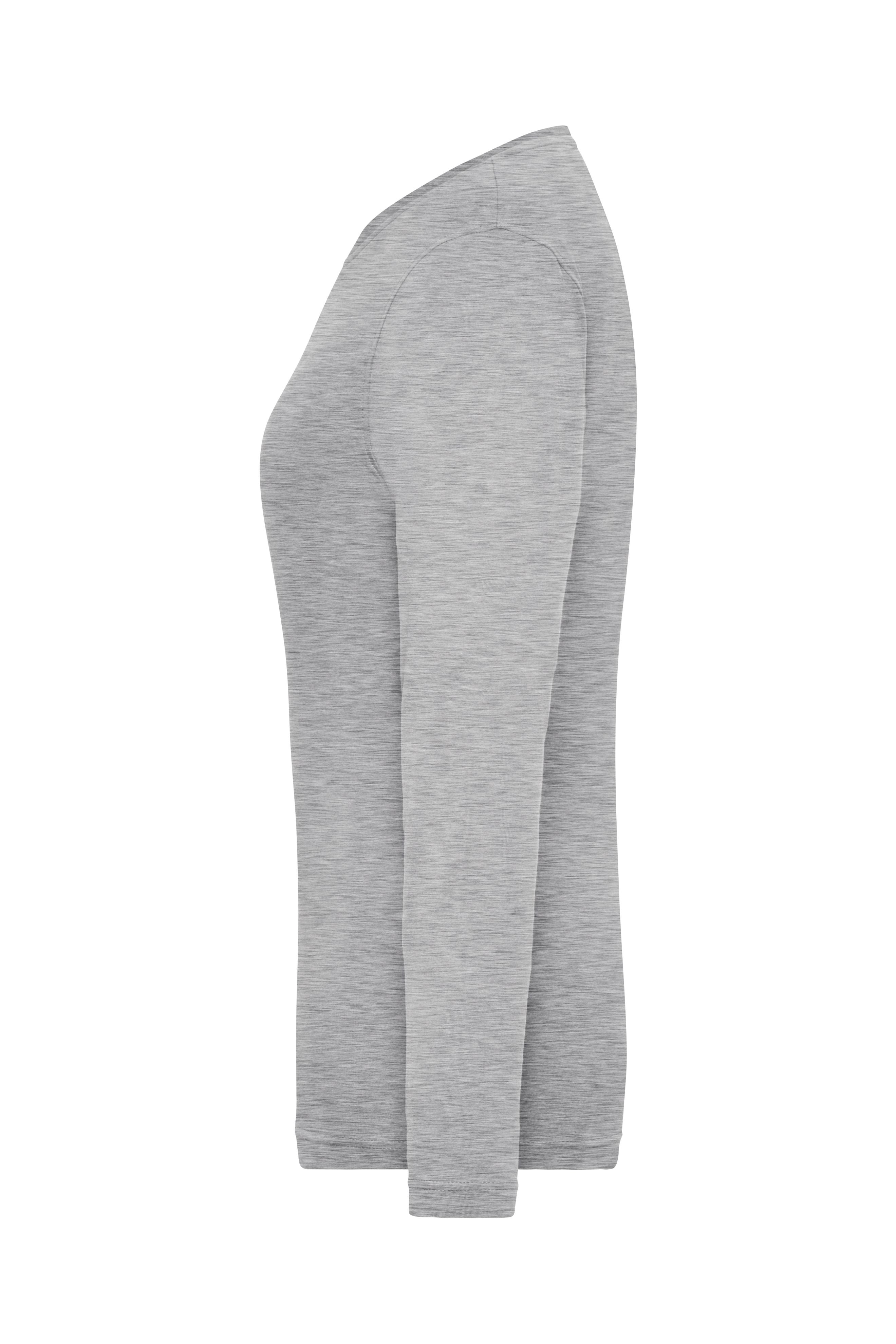Ladies' BIO Stretch-Longsleeve Work - SOLID - OCS Blended