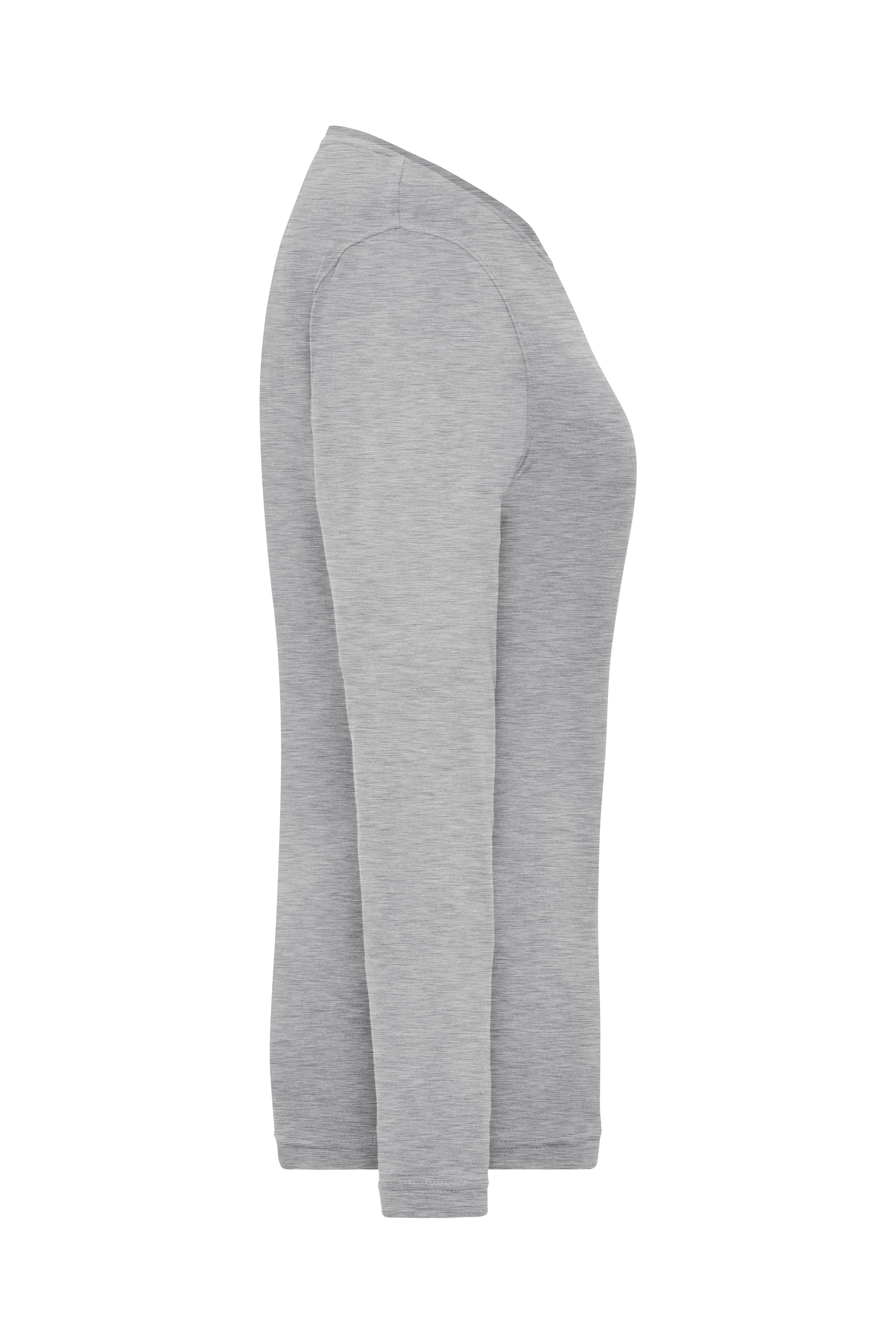 Ladies' BIO Stretch-Longsleeve Work - SOLID - OCS Blended