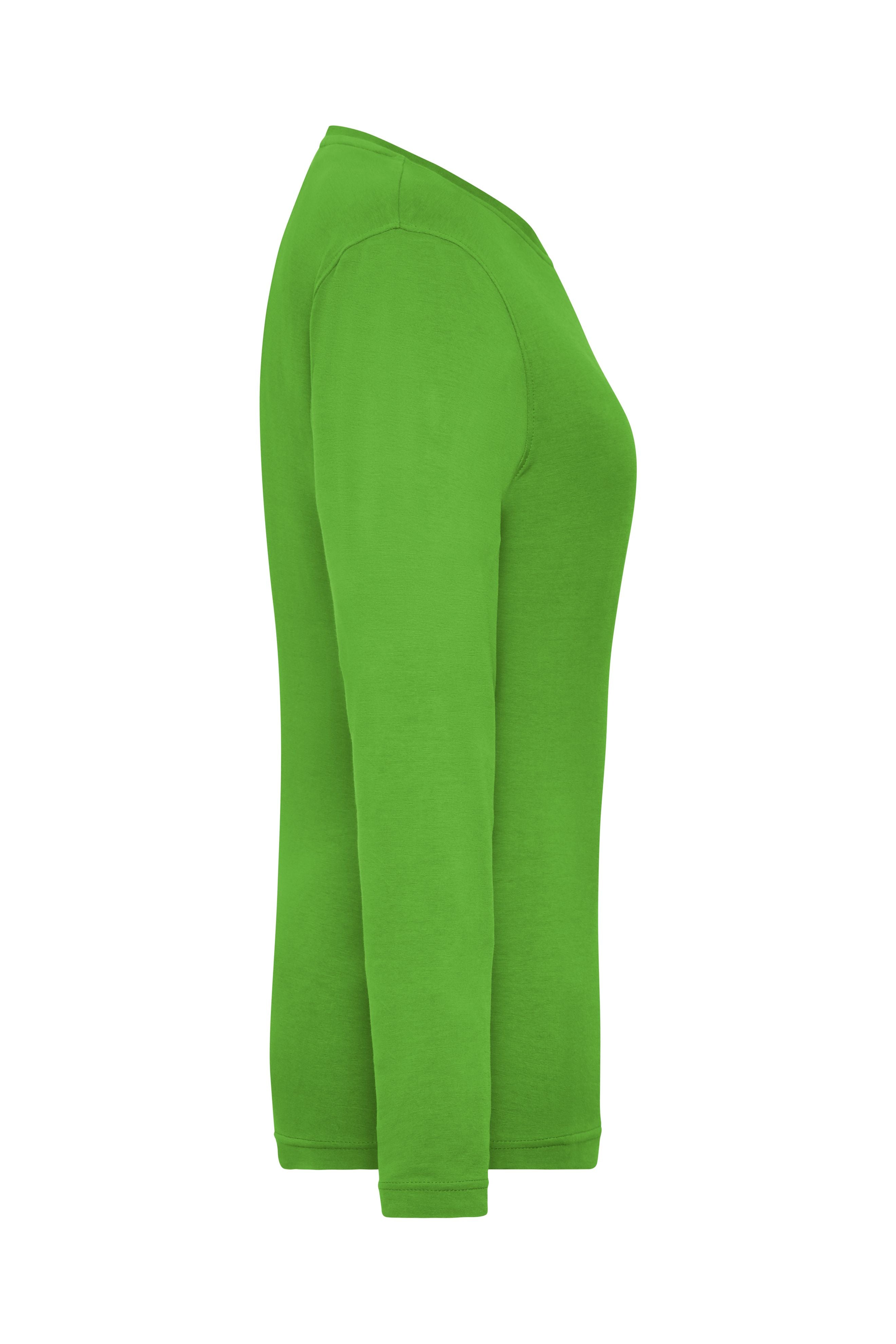 Ladies' BIO Stretch-Longsleeve Work - SOLID - OCS Blended