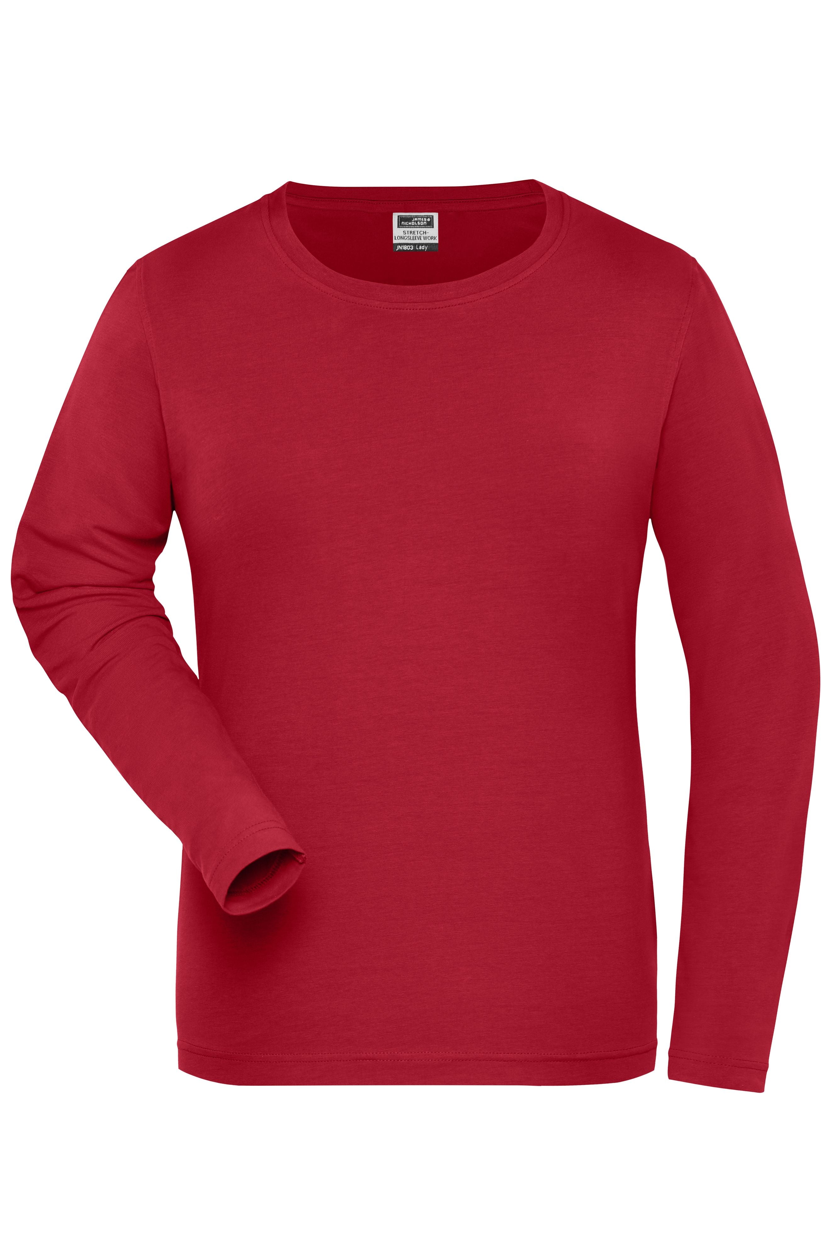 Ladies' BIO Stretch-Longsleeve Work - SOLID - OCS Blended