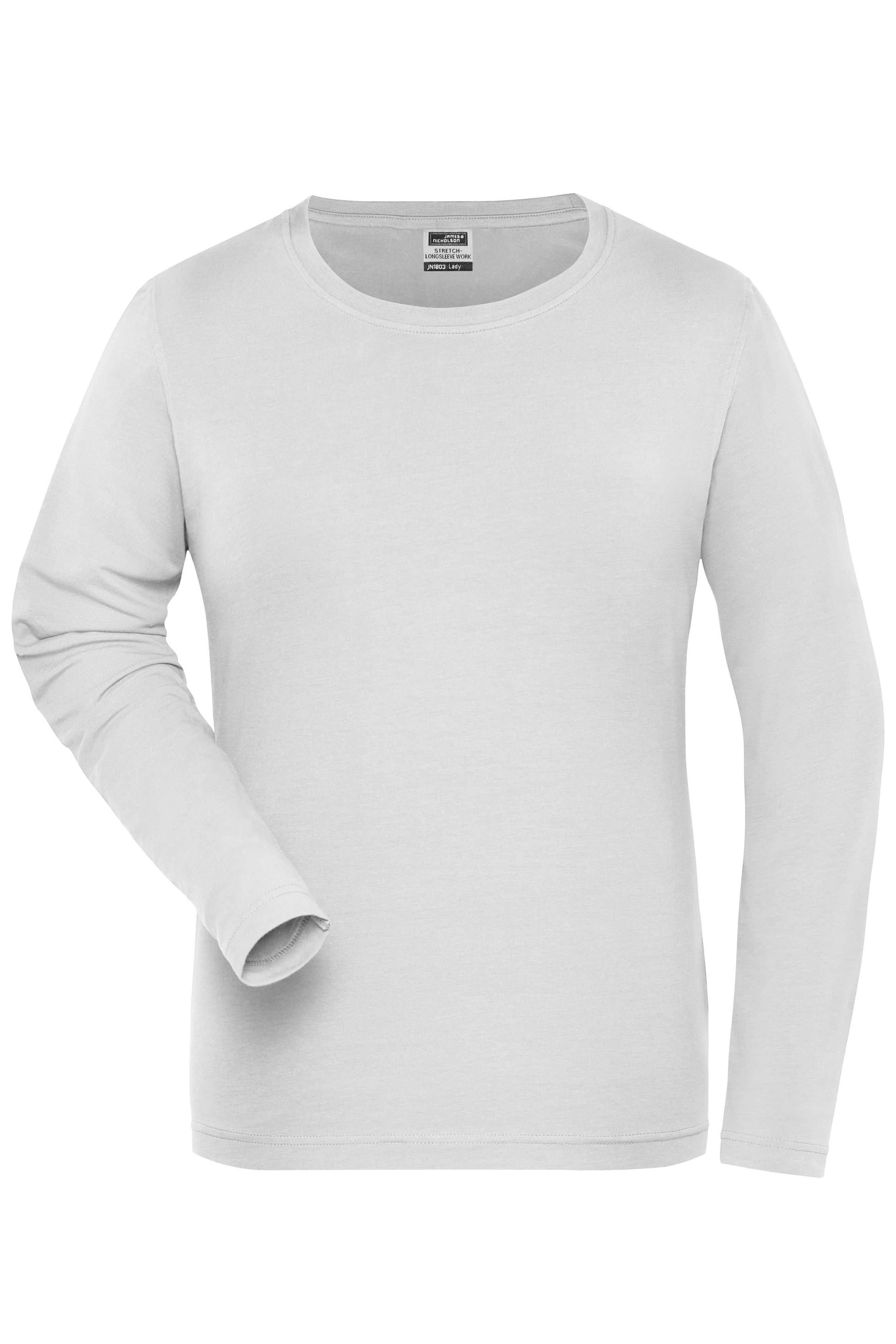 Ladies' BIO Stretch-Longsleeve Work - SOLID - OCS Blended