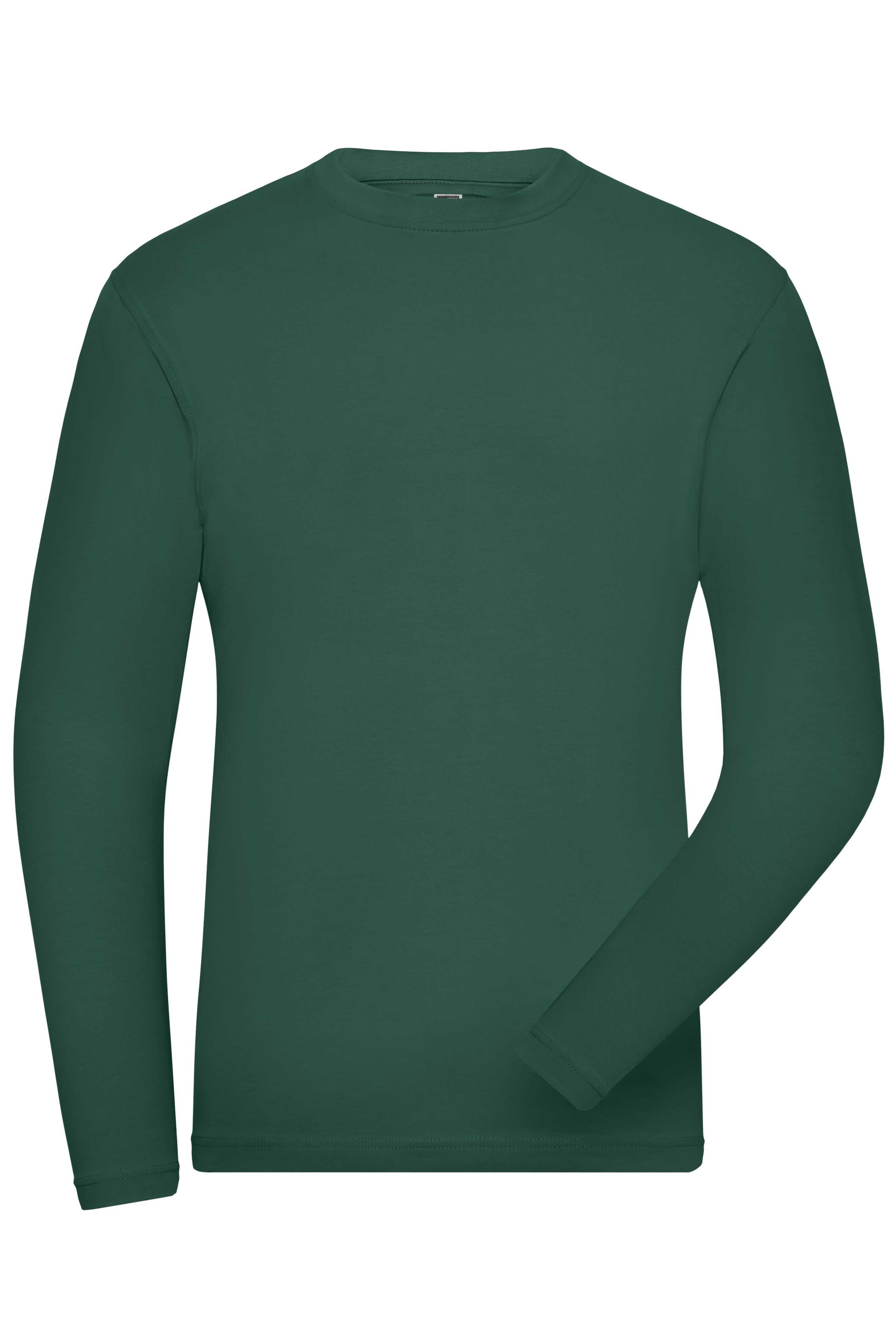 Men's BIO Stretch-Longsleeve Work - SOLID - OCS Blended