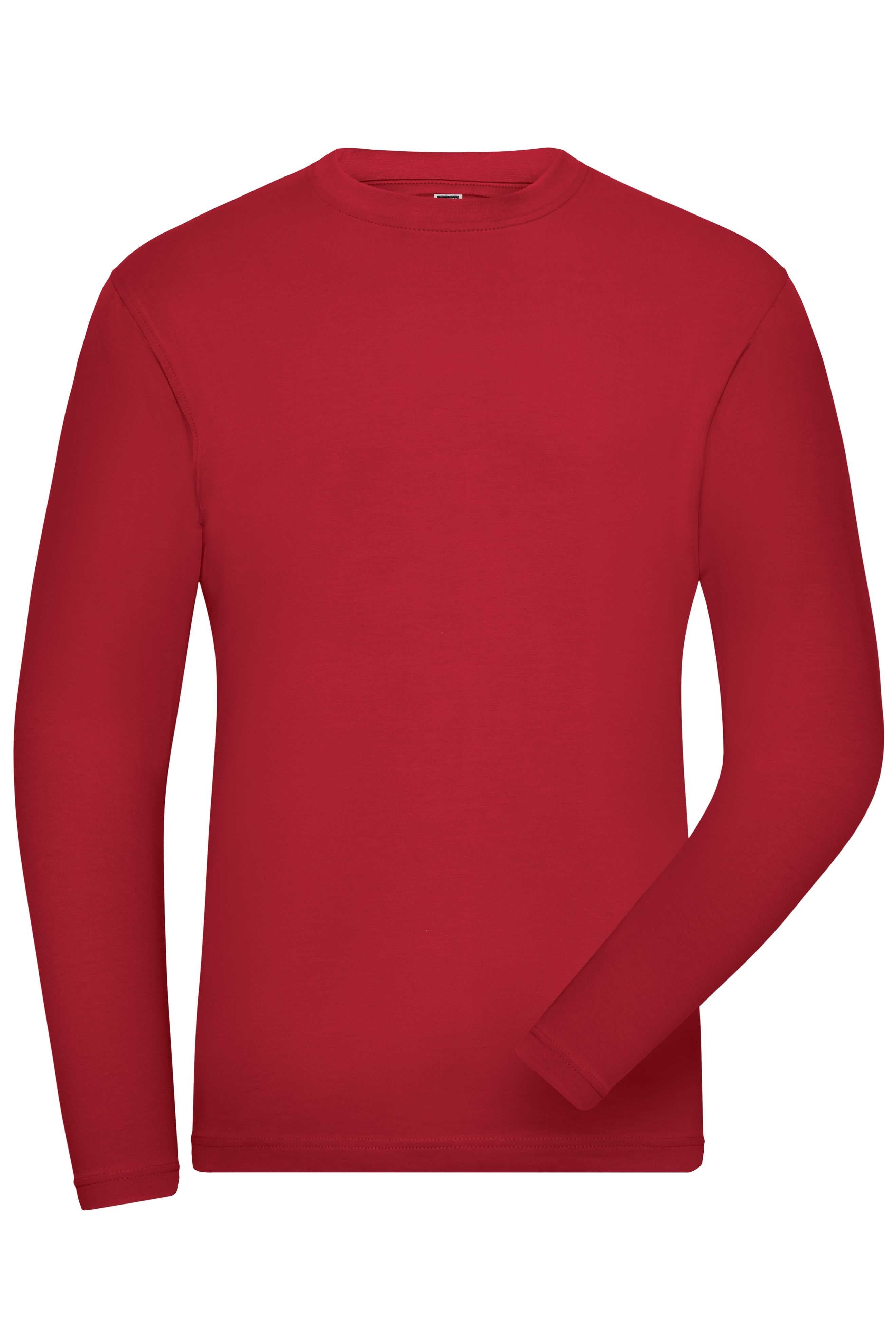 Men's BIO Stretch-Longsleeve Work - SOLID - OCS Blended
