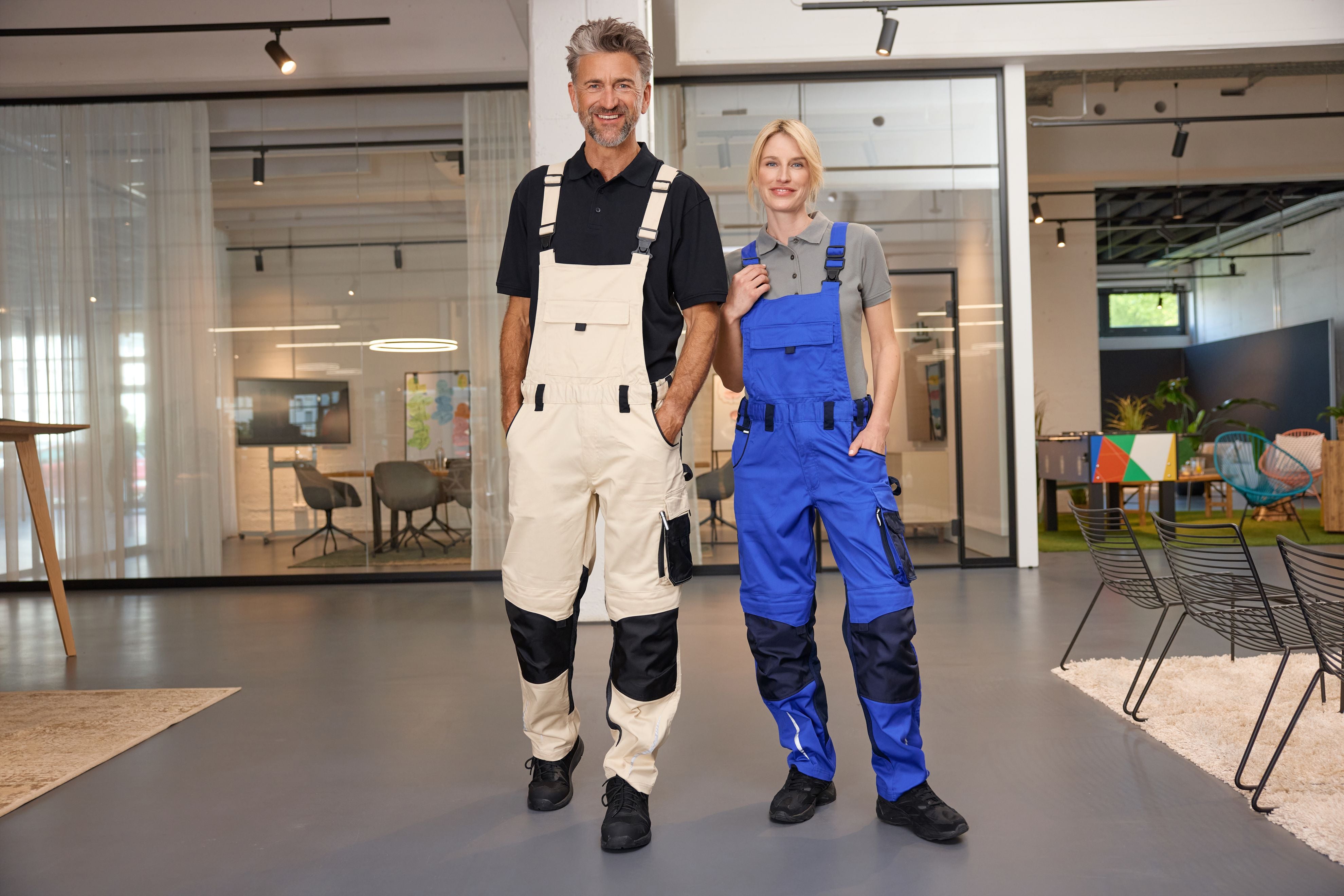 Workwear Pants with Bib - STRONG - GRS