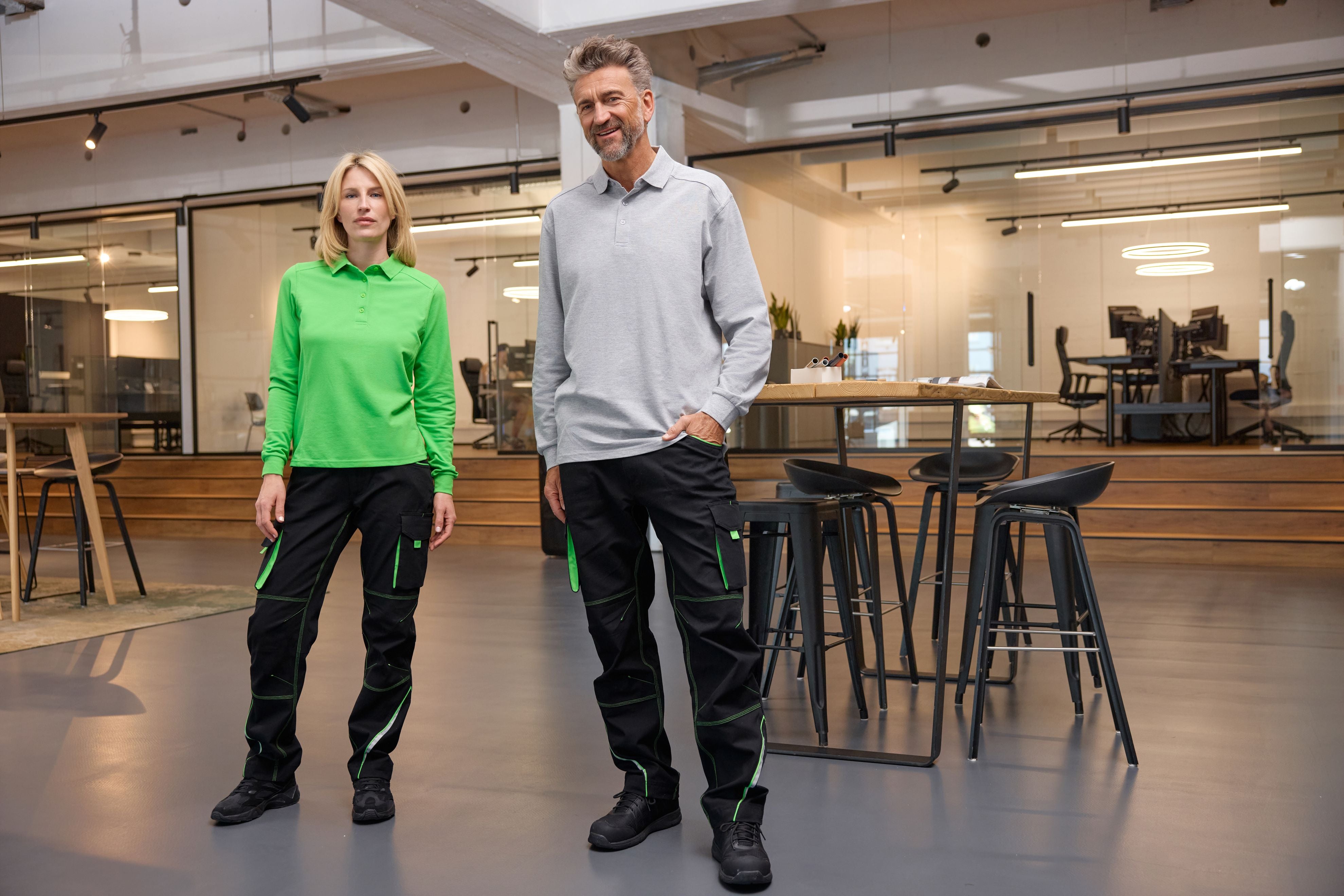 Men's Workwear-Long-Sleeved Polo OCS Blended