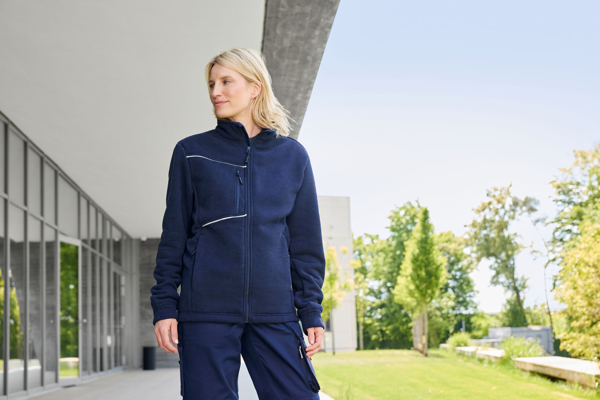 Fleece Jacket - Corduroy Look