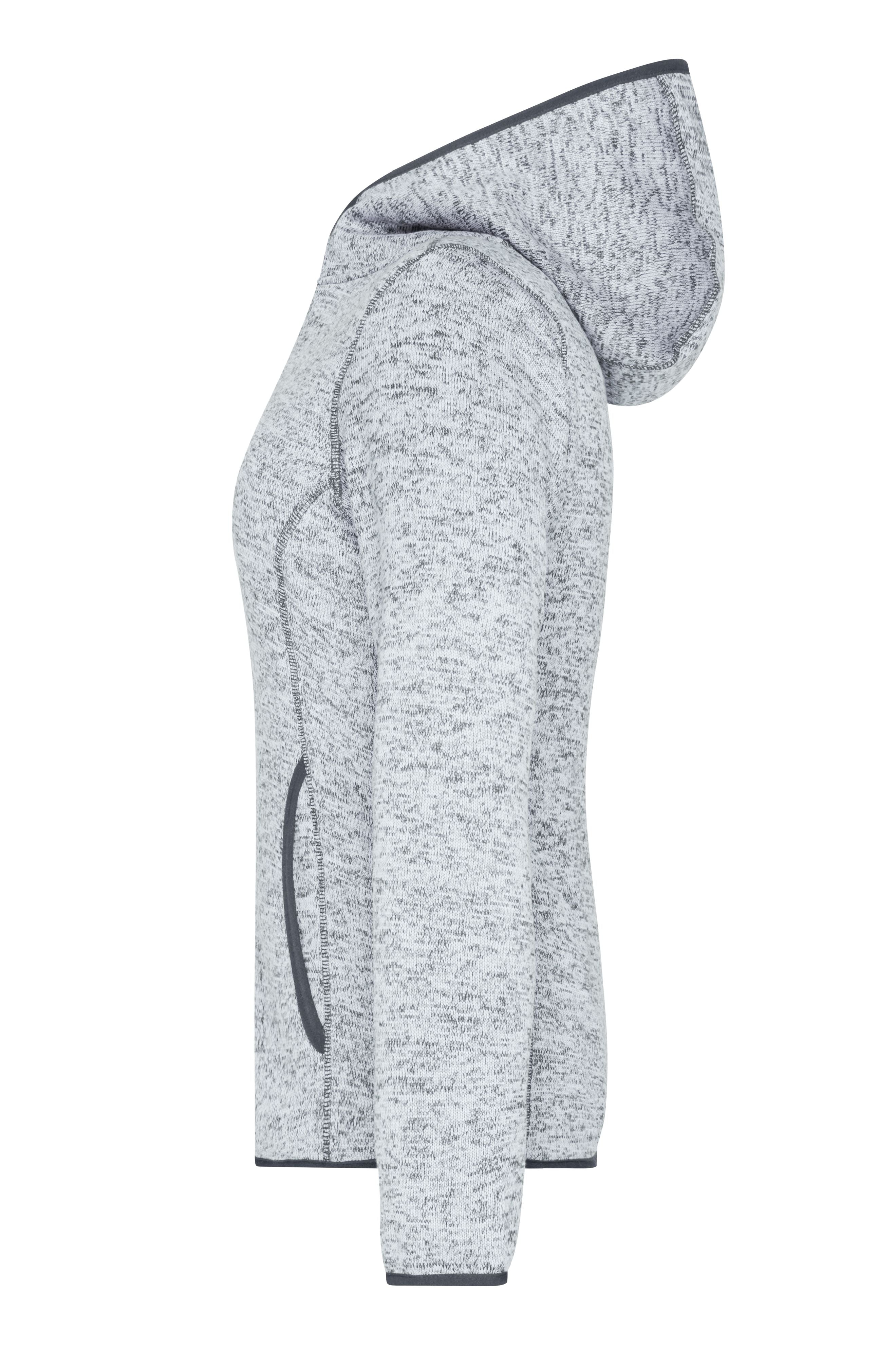 Ladies' Knitted Fleece Hoody