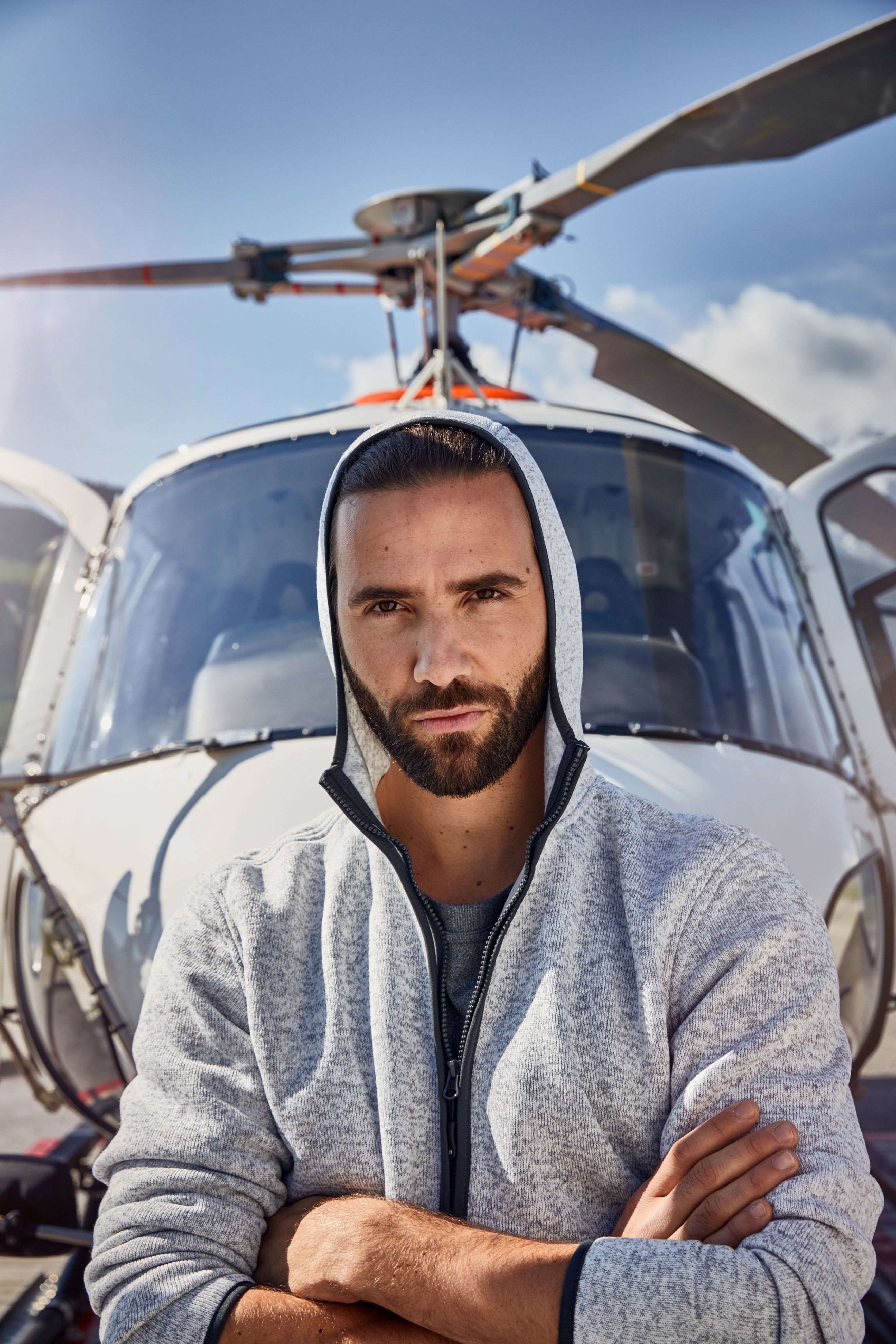Men's Knitted Fleece Hoody