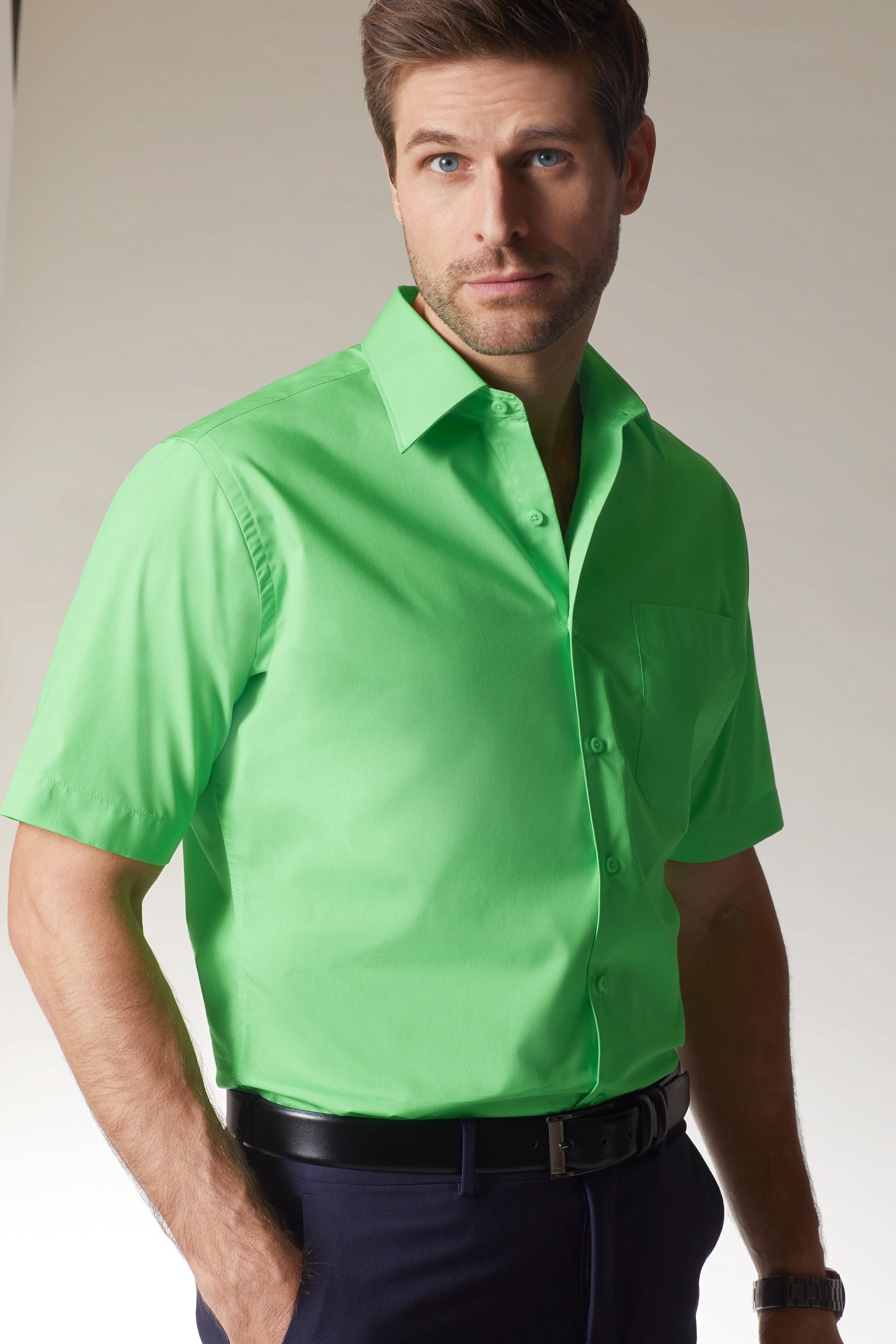 Men's Business Shirt Shortsleeve