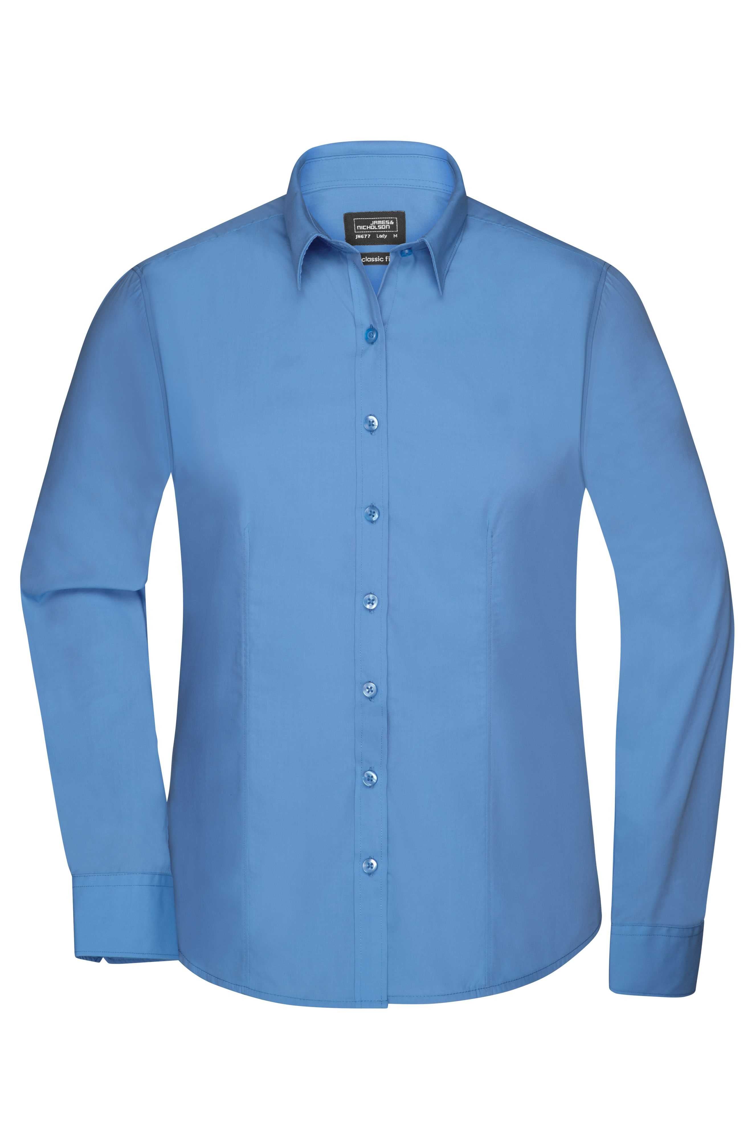Ladies' Shirt Long-Sleeved Poplin