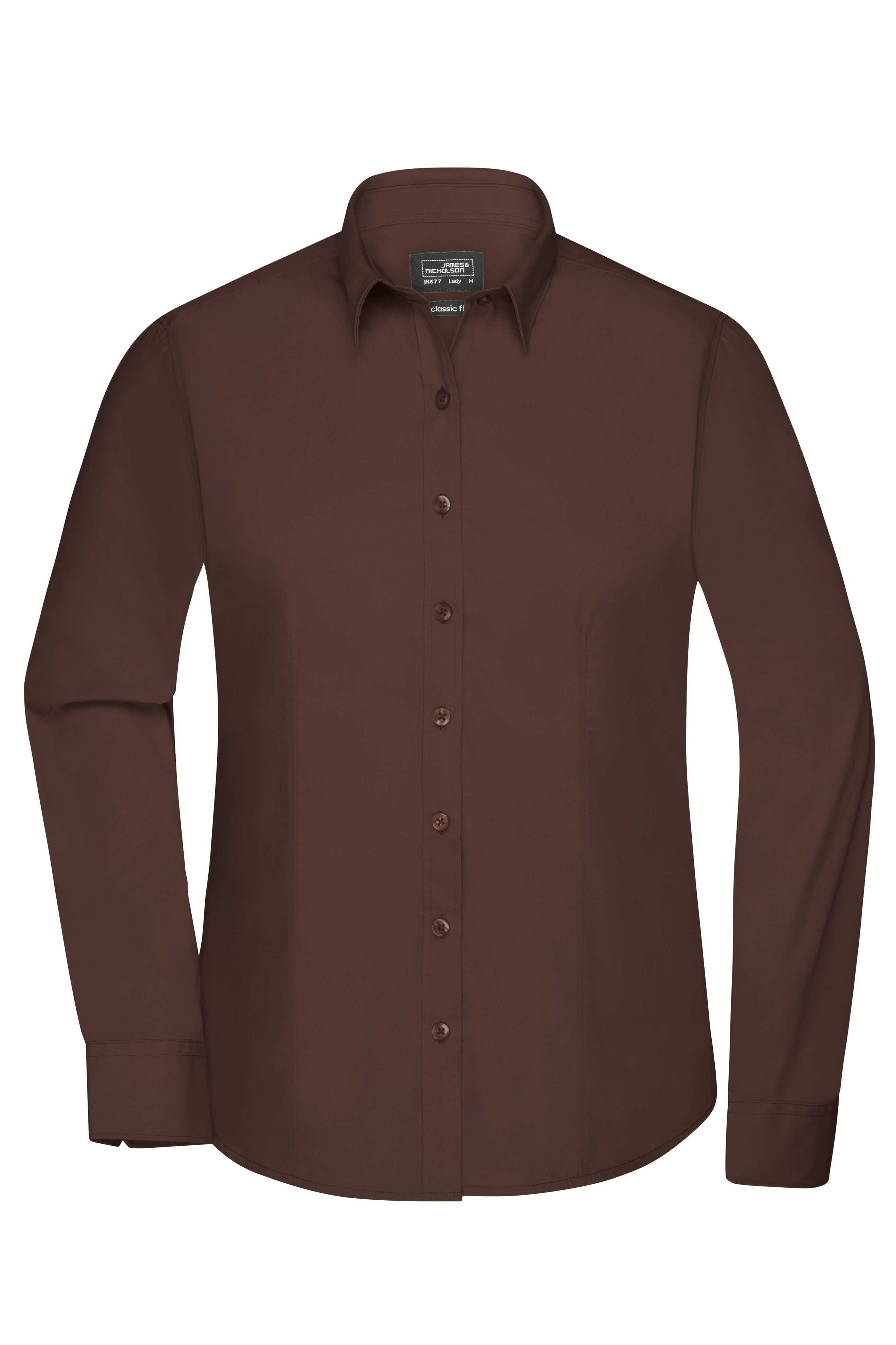 Ladies' Shirt Long-Sleeved Poplin