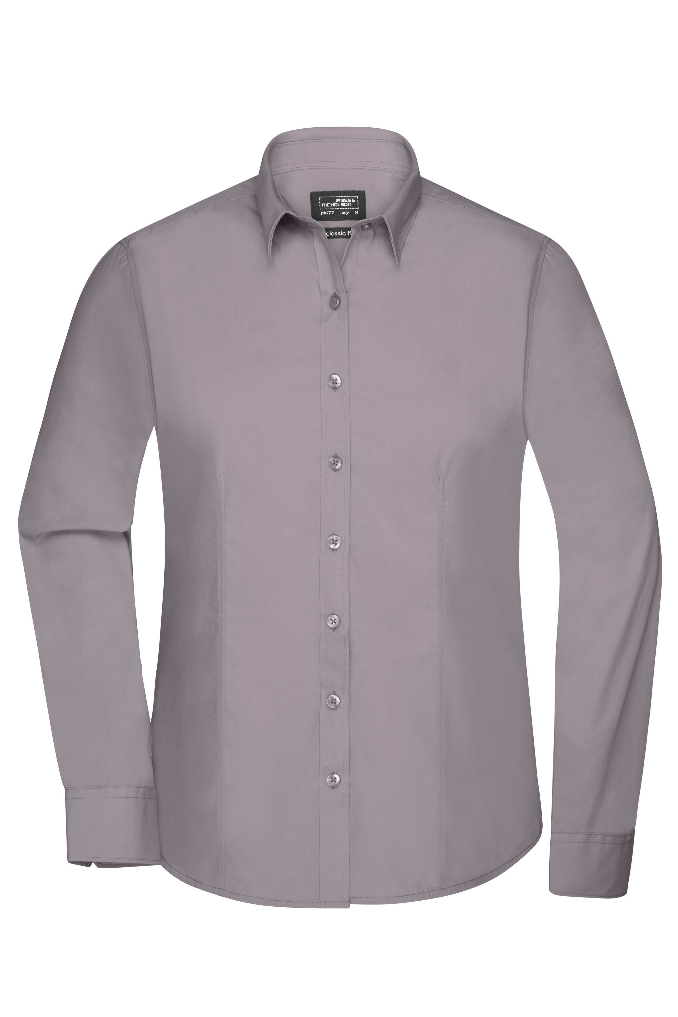Ladies' Shirt Long-Sleeved Poplin