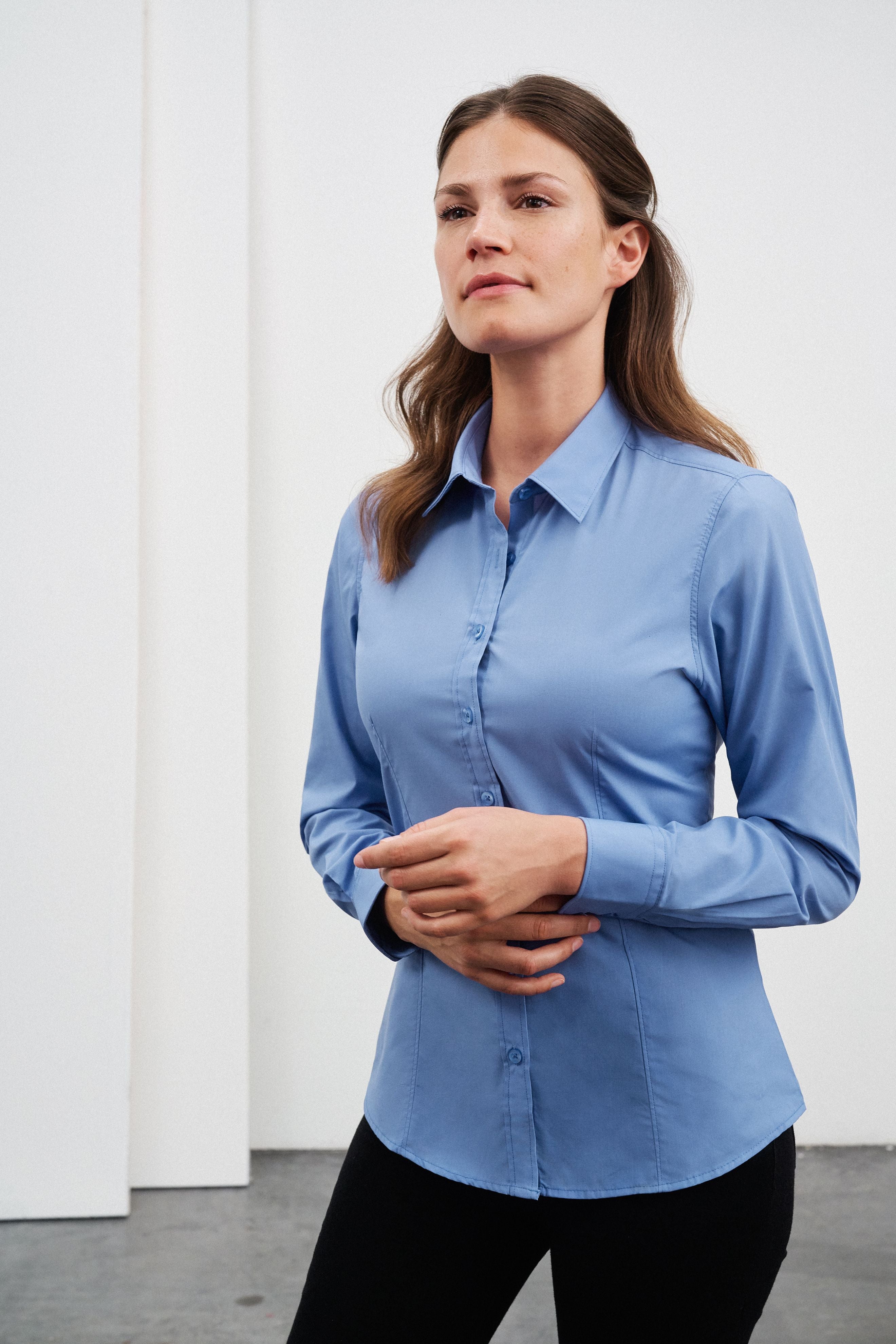 Ladies' Shirt Long-Sleeved Poplin