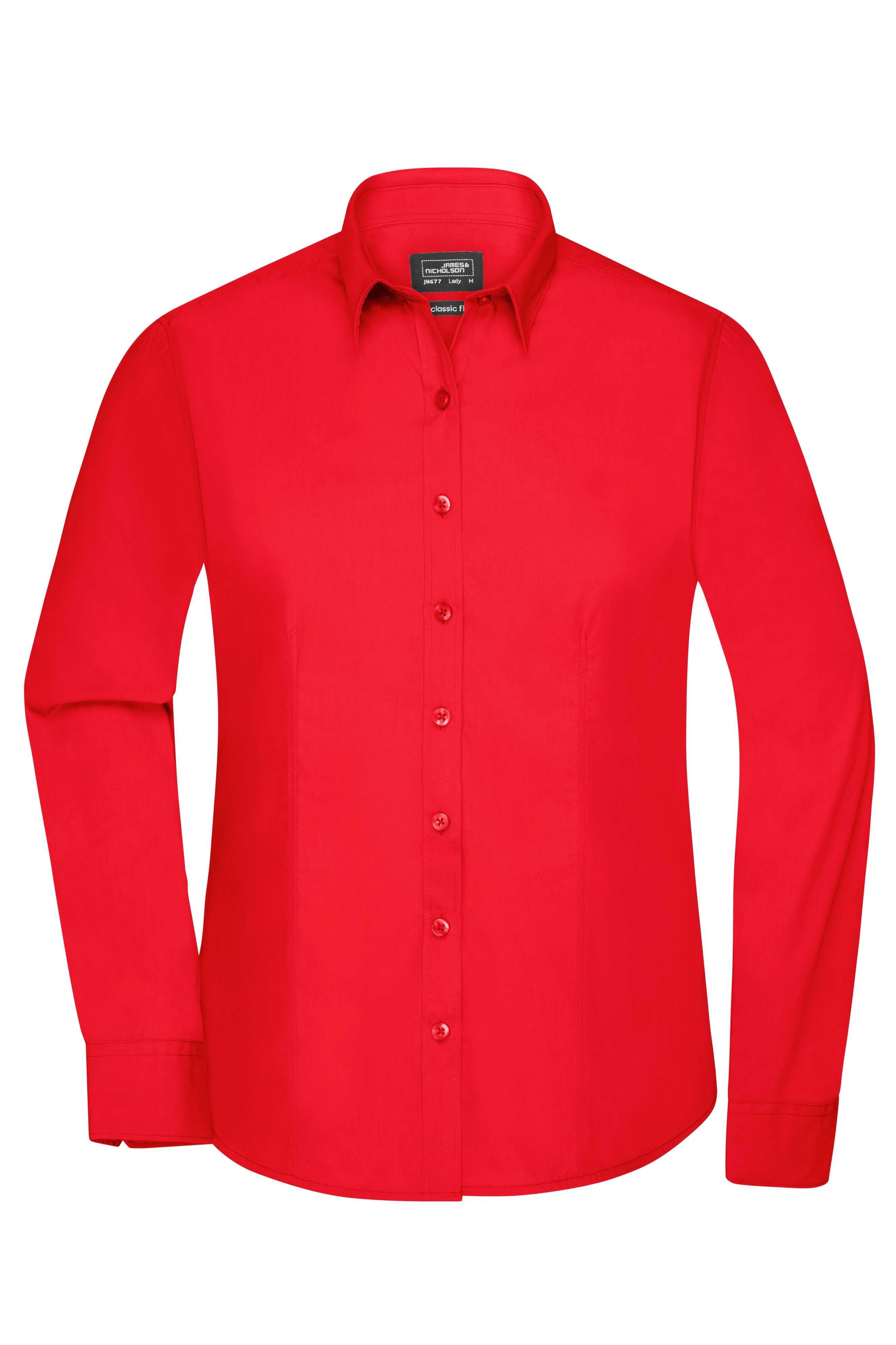 Ladies' Shirt Long-Sleeved Poplin