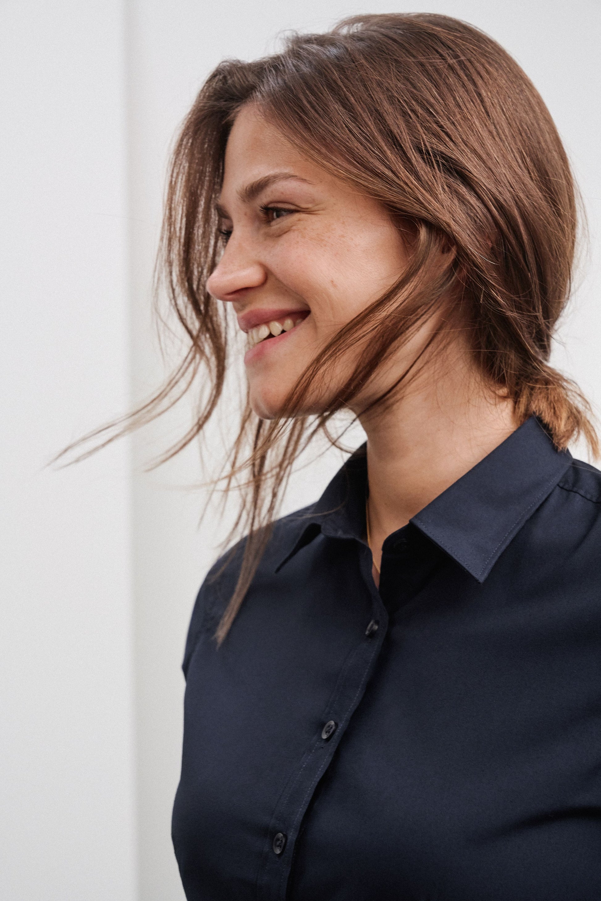 Ladies' Shirt Short-Sleeved Poplin