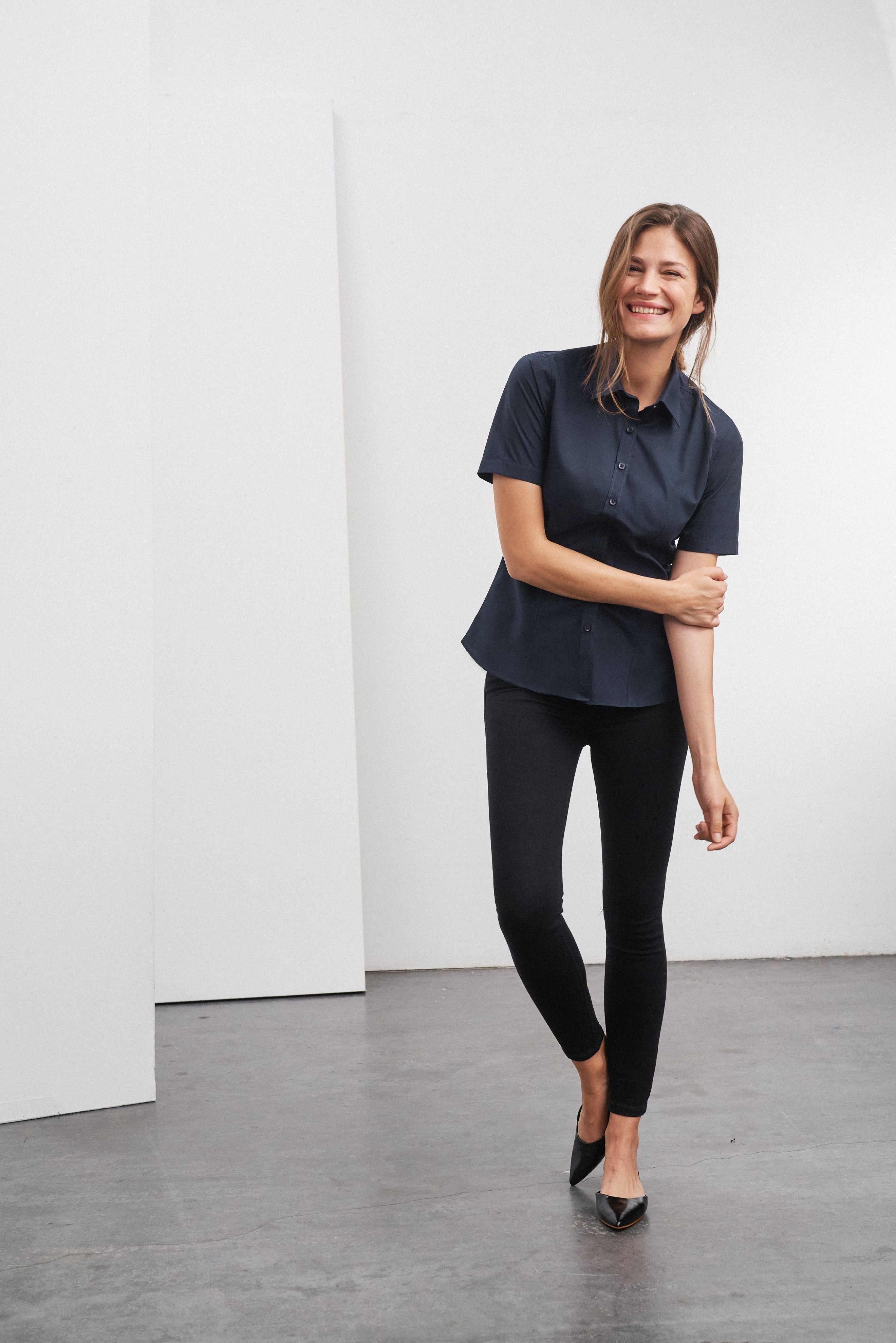 Ladies' Shirt Short-Sleeved Poplin