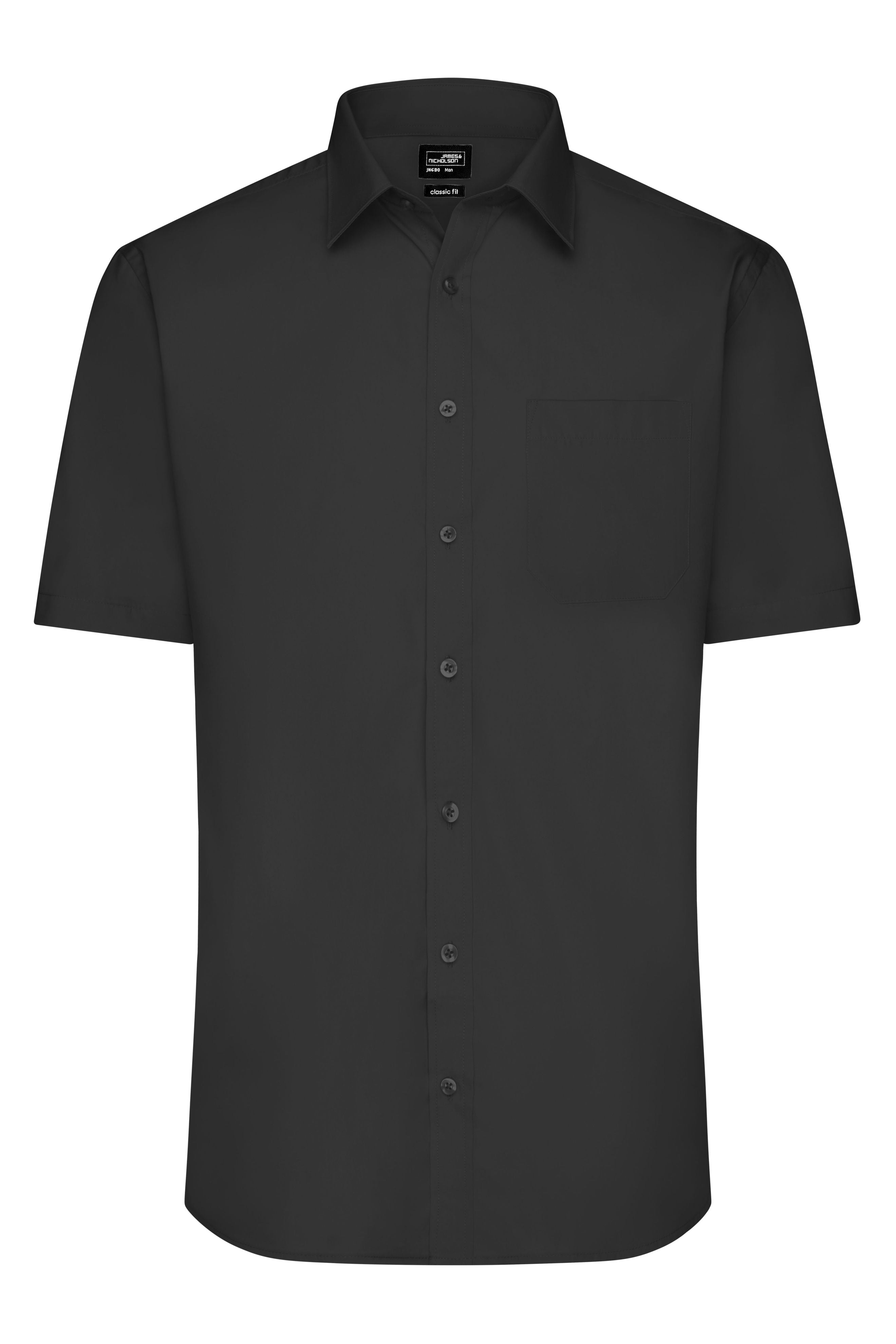 Men's Shirt Short-Sleeved Poplin