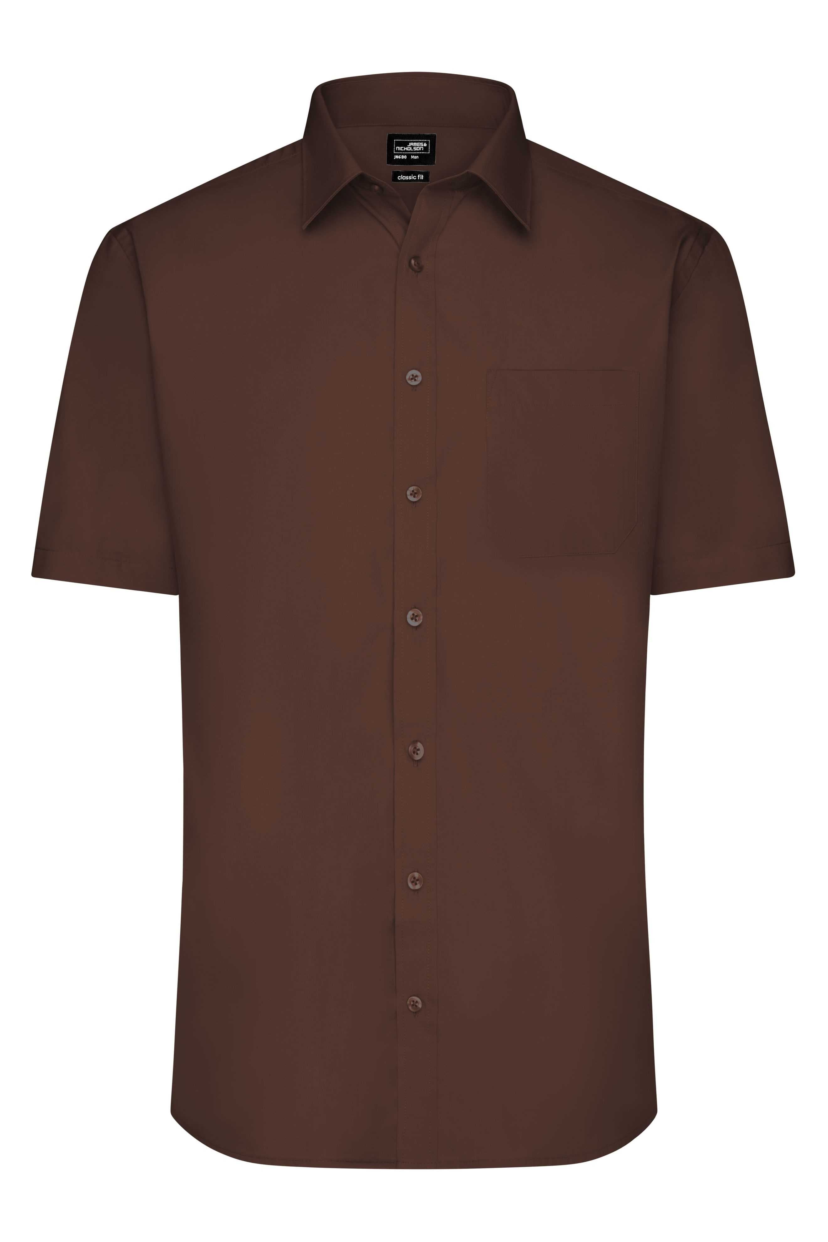 Men's Shirt Short-Sleeved Poplin