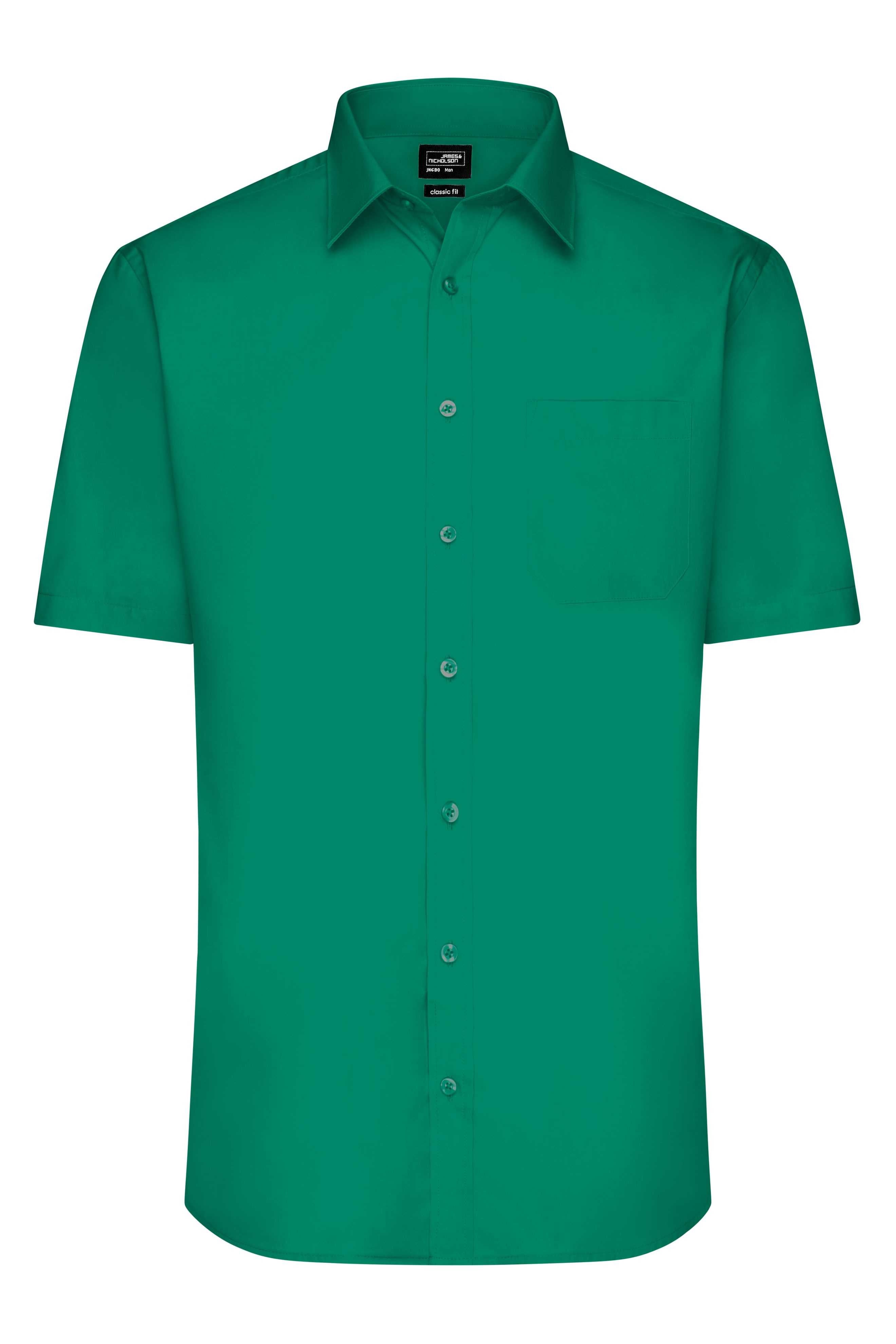 Men's Shirt Short-Sleeved Poplin