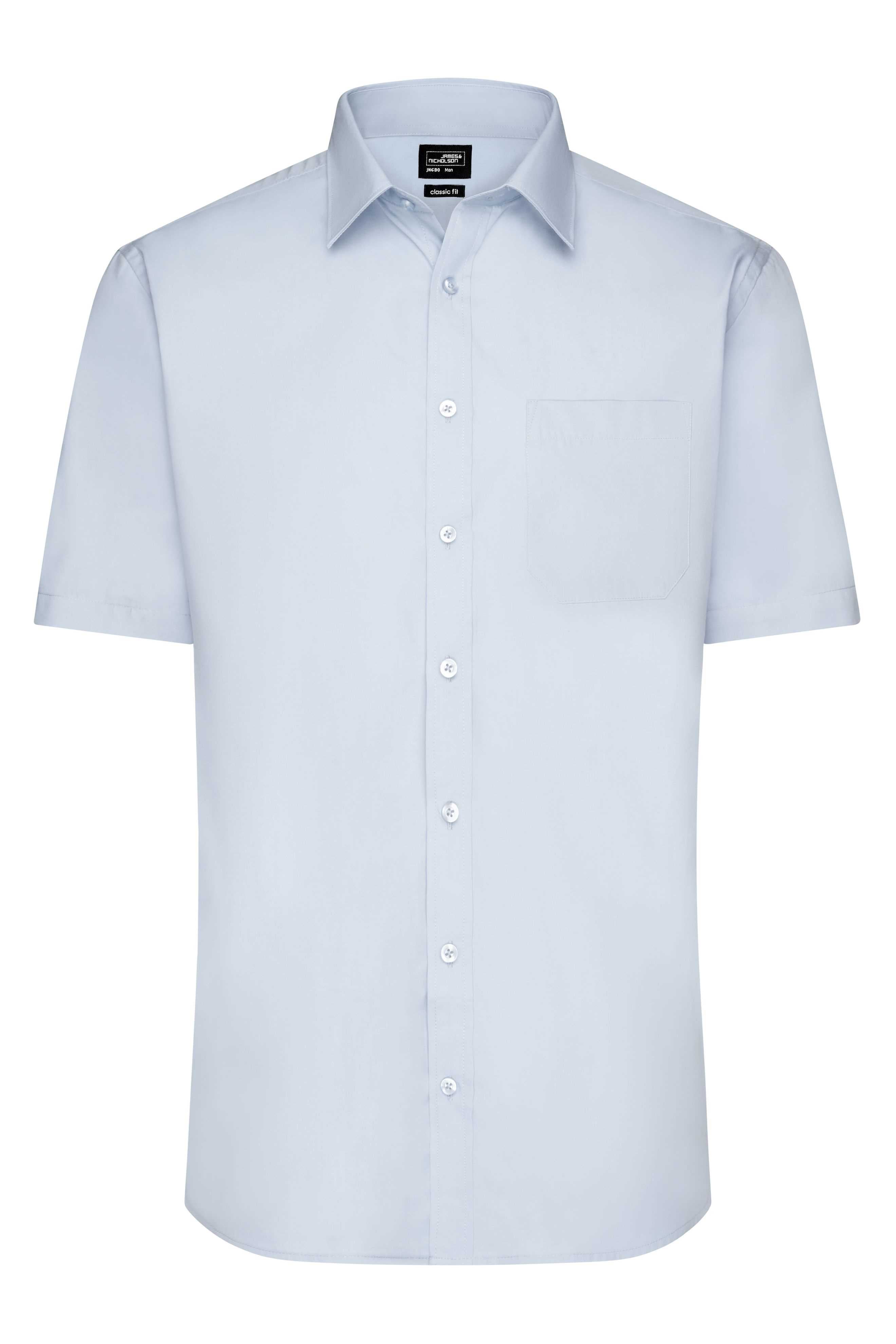 Men's Shirt Short-Sleeved Poplin