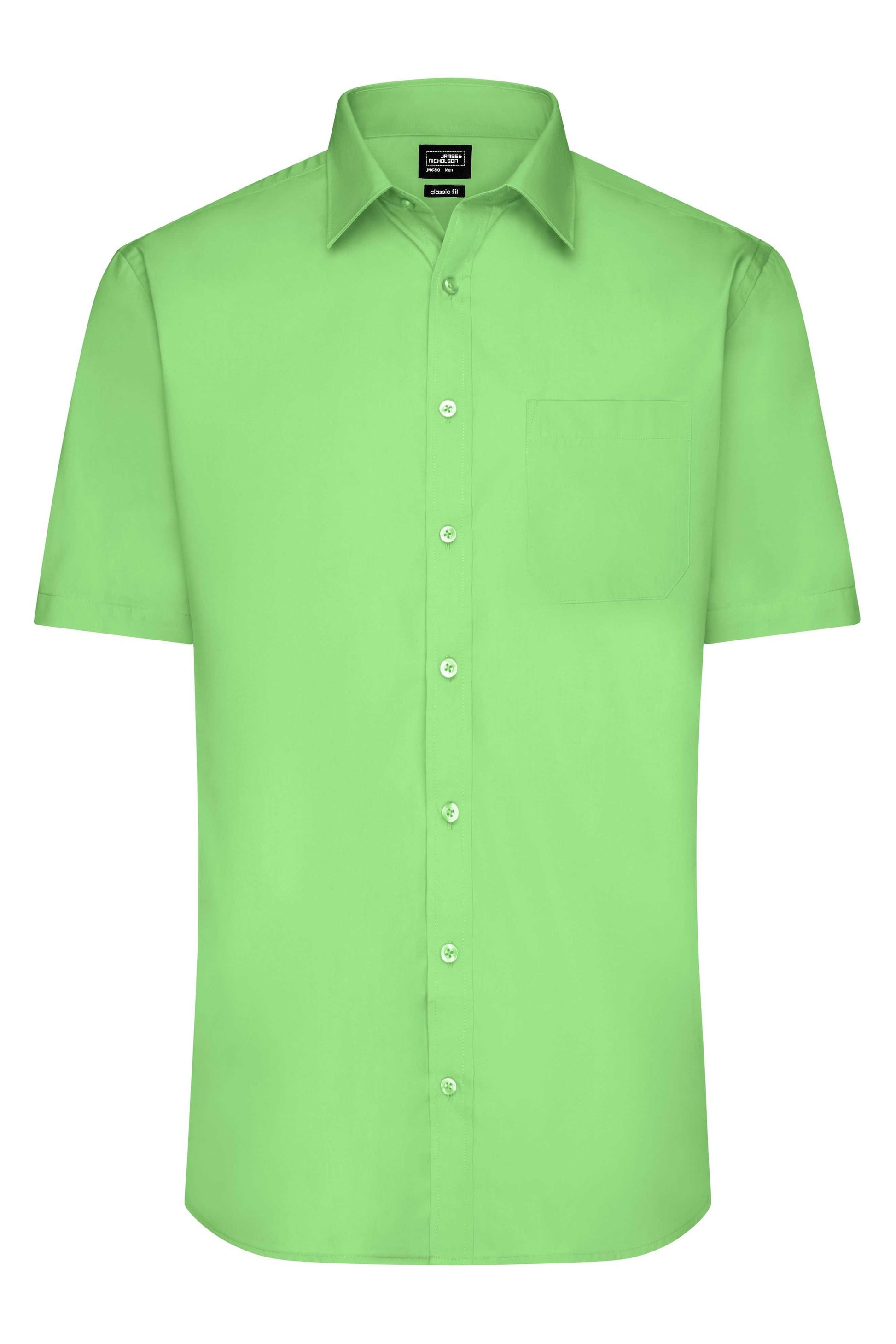 Men's Shirt Short-Sleeved Poplin