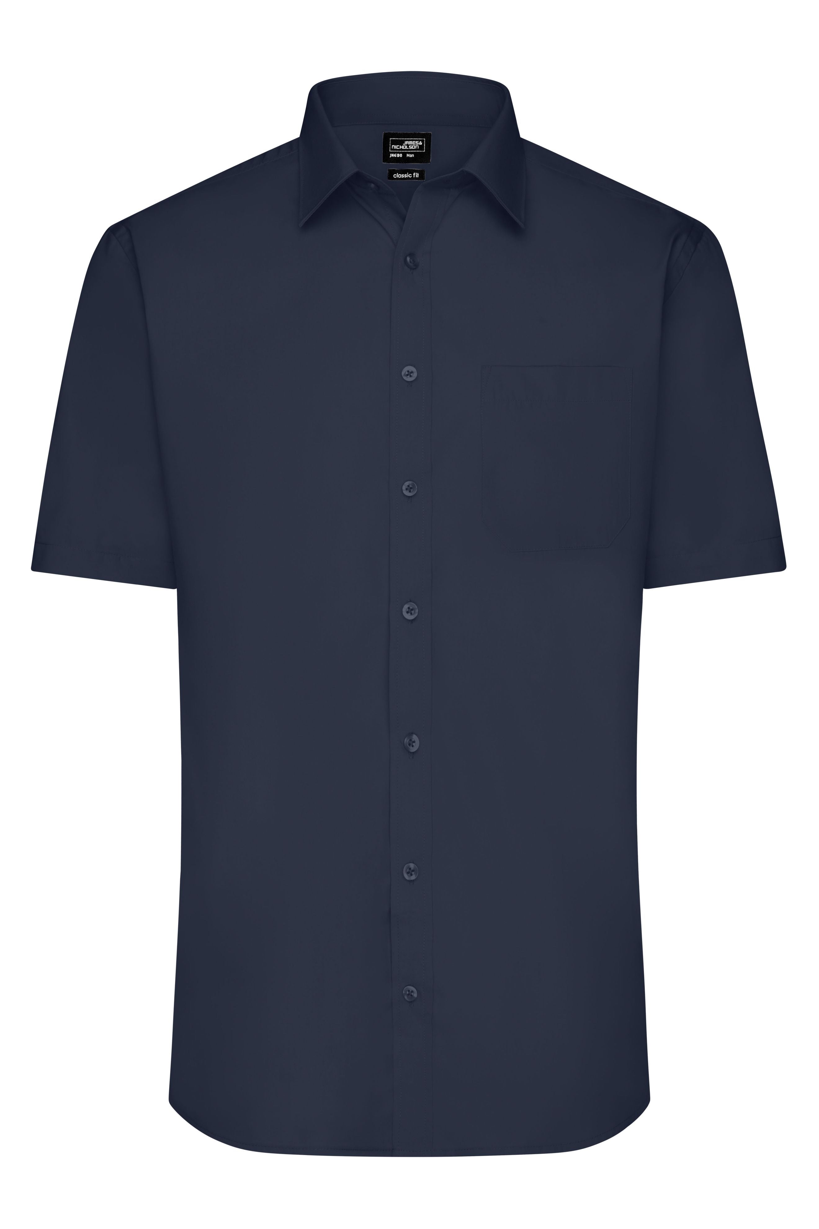 Men's Shirt Short-Sleeved Poplin