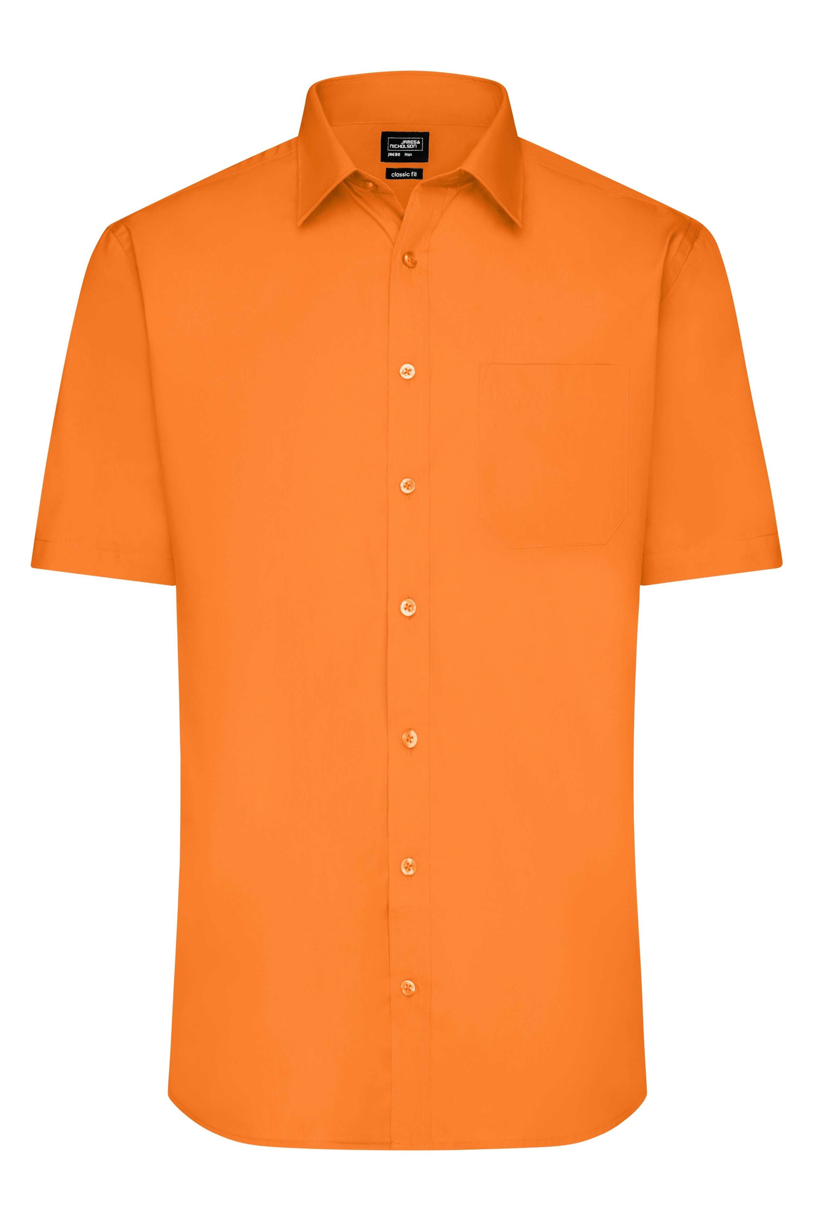 Men's Shirt Short-Sleeved Poplin