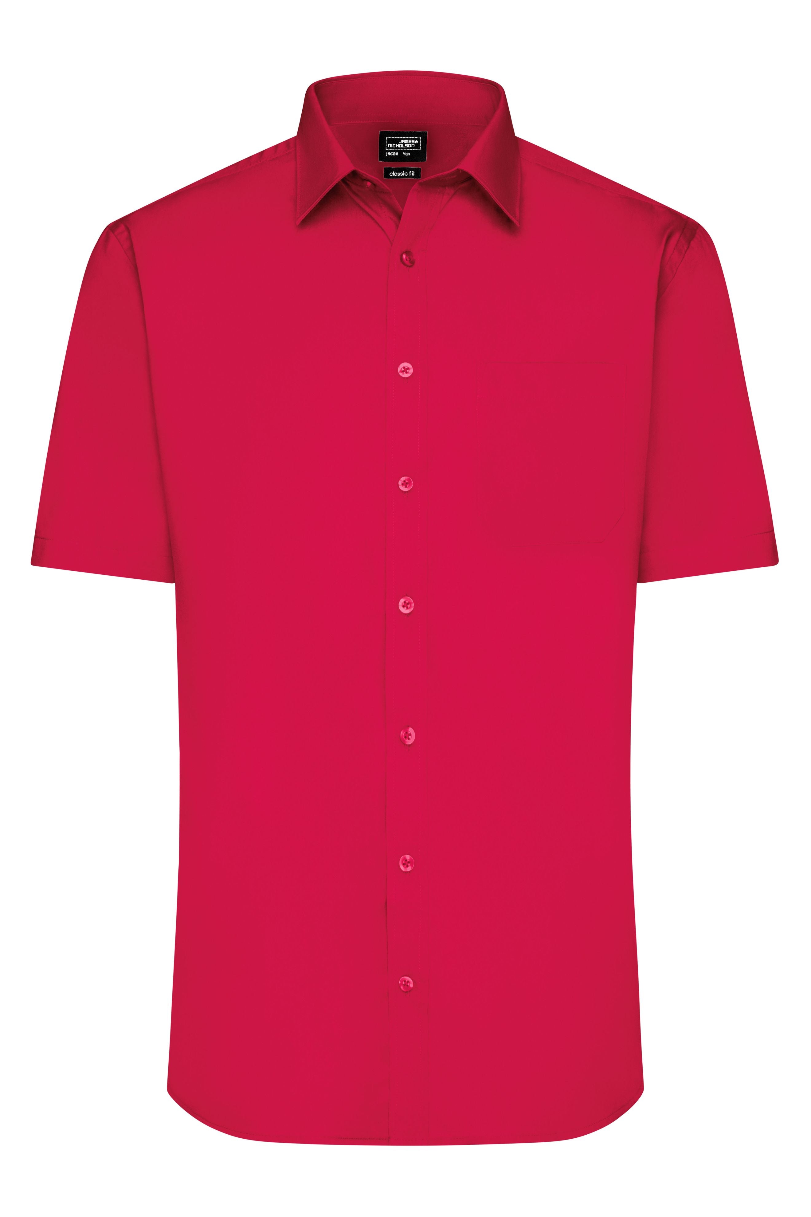 Men's Shirt Short-Sleeved Poplin