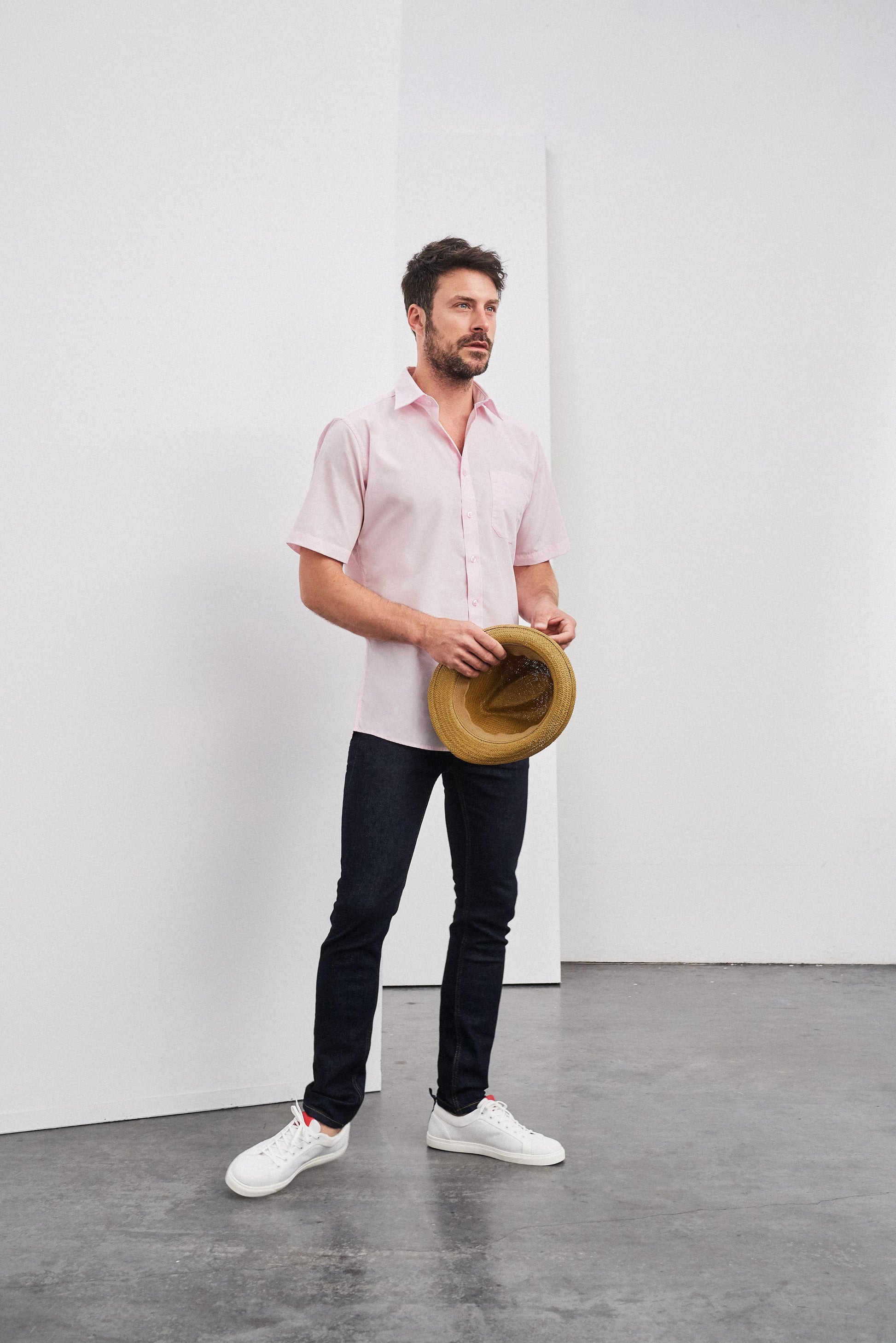 Men's Shirt Short-Sleeved Poplin