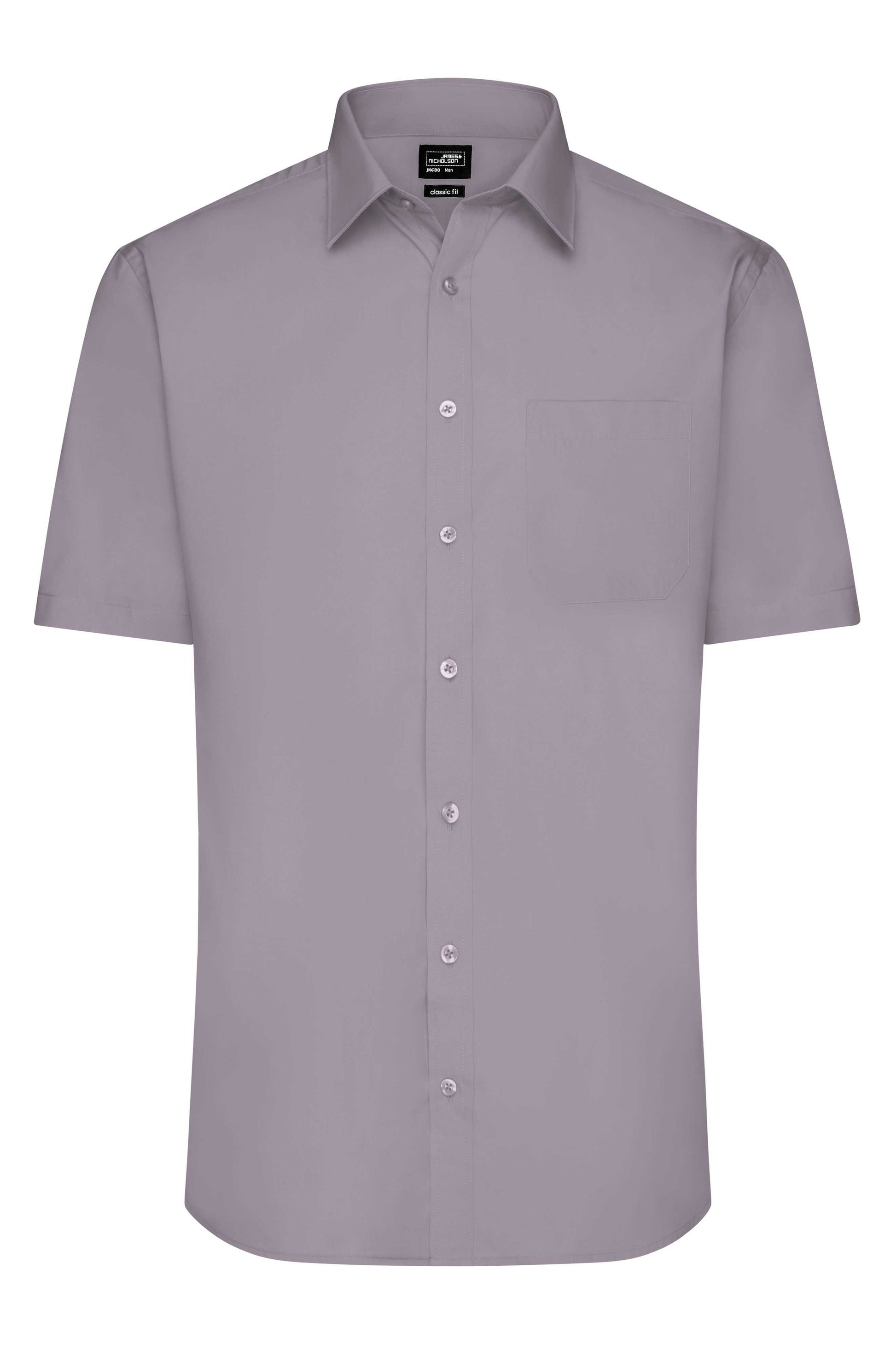 Men's Shirt Short-Sleeved Poplin