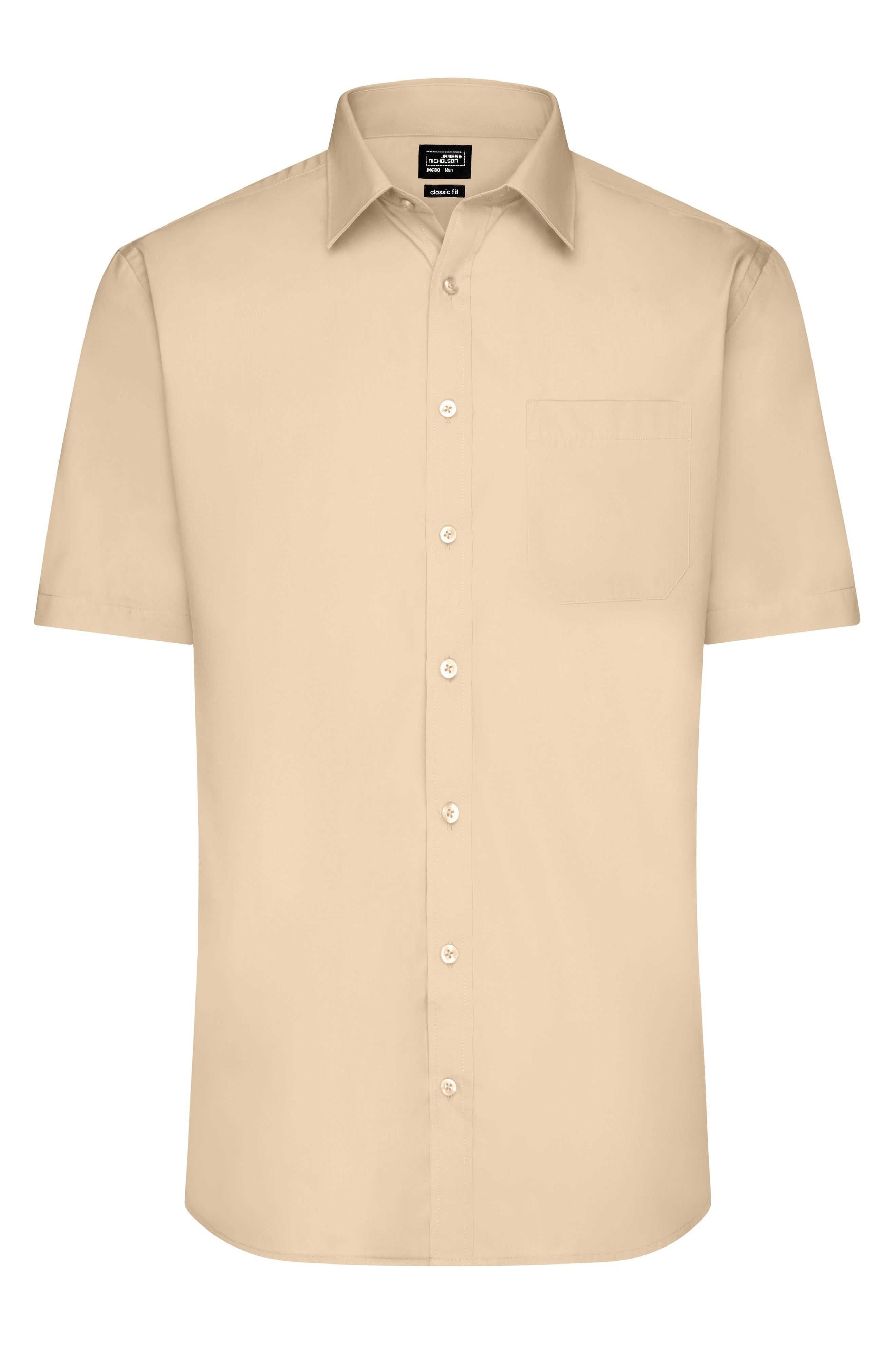 Men's Shirt Short-Sleeved Poplin