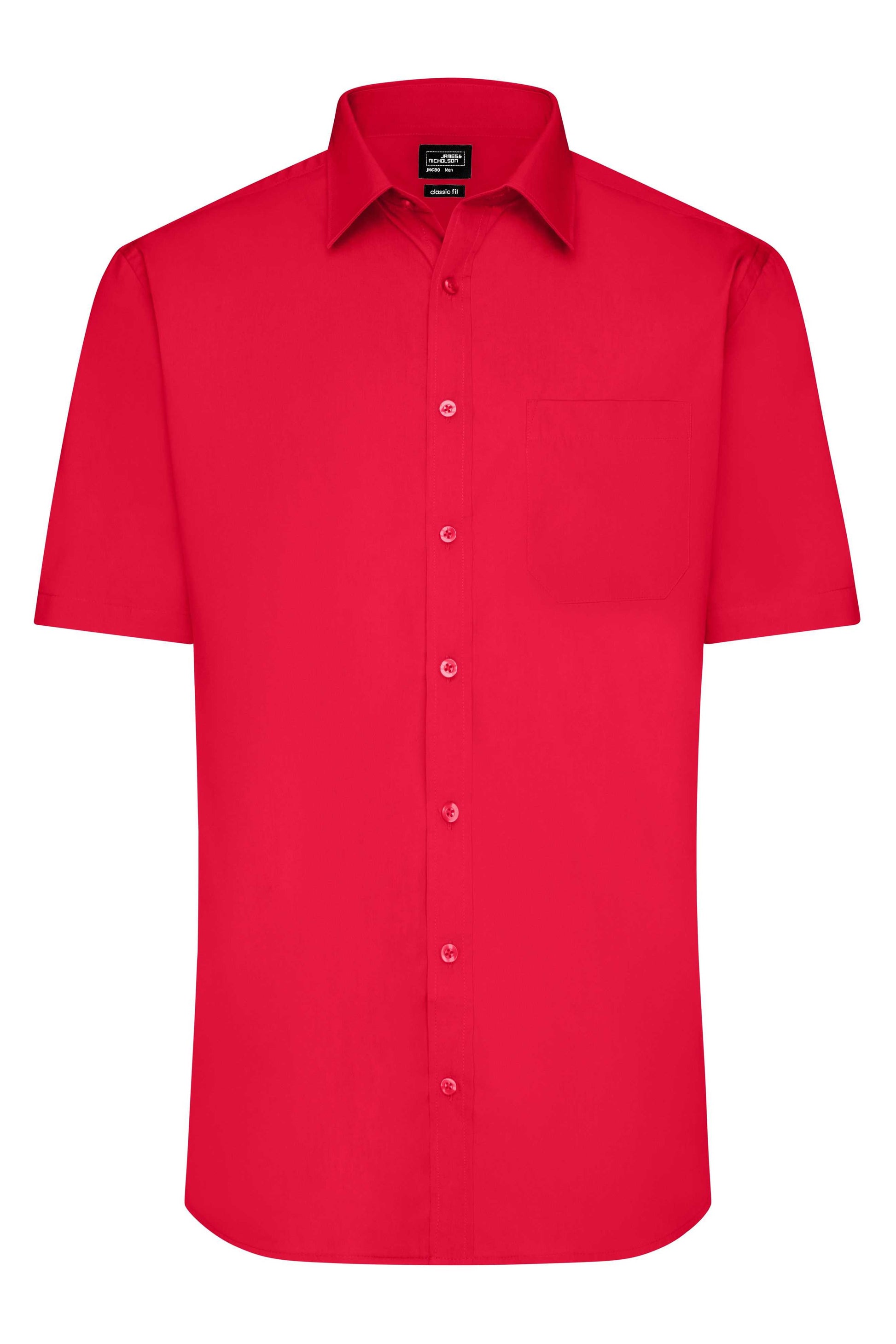 Men's Shirt Short-Sleeved Poplin