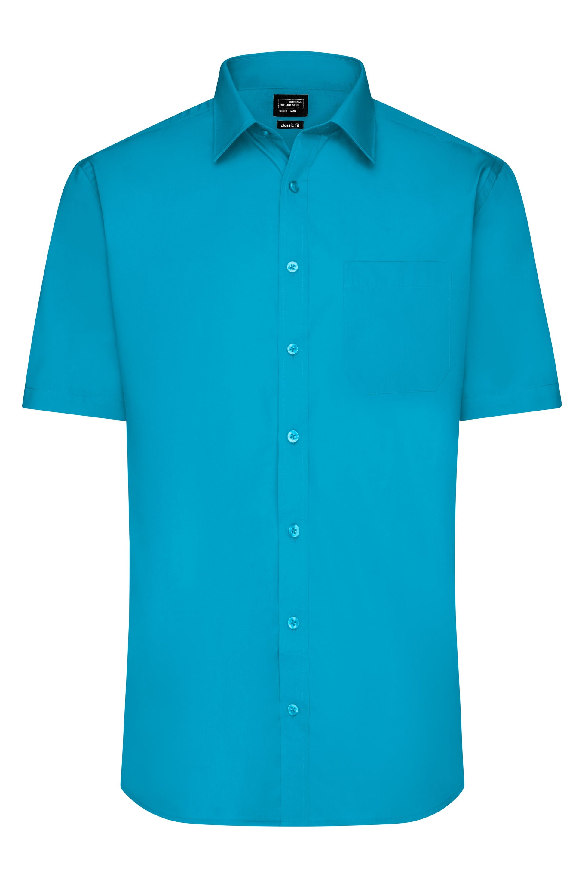 Men's Shirt Short-Sleeved Poplin