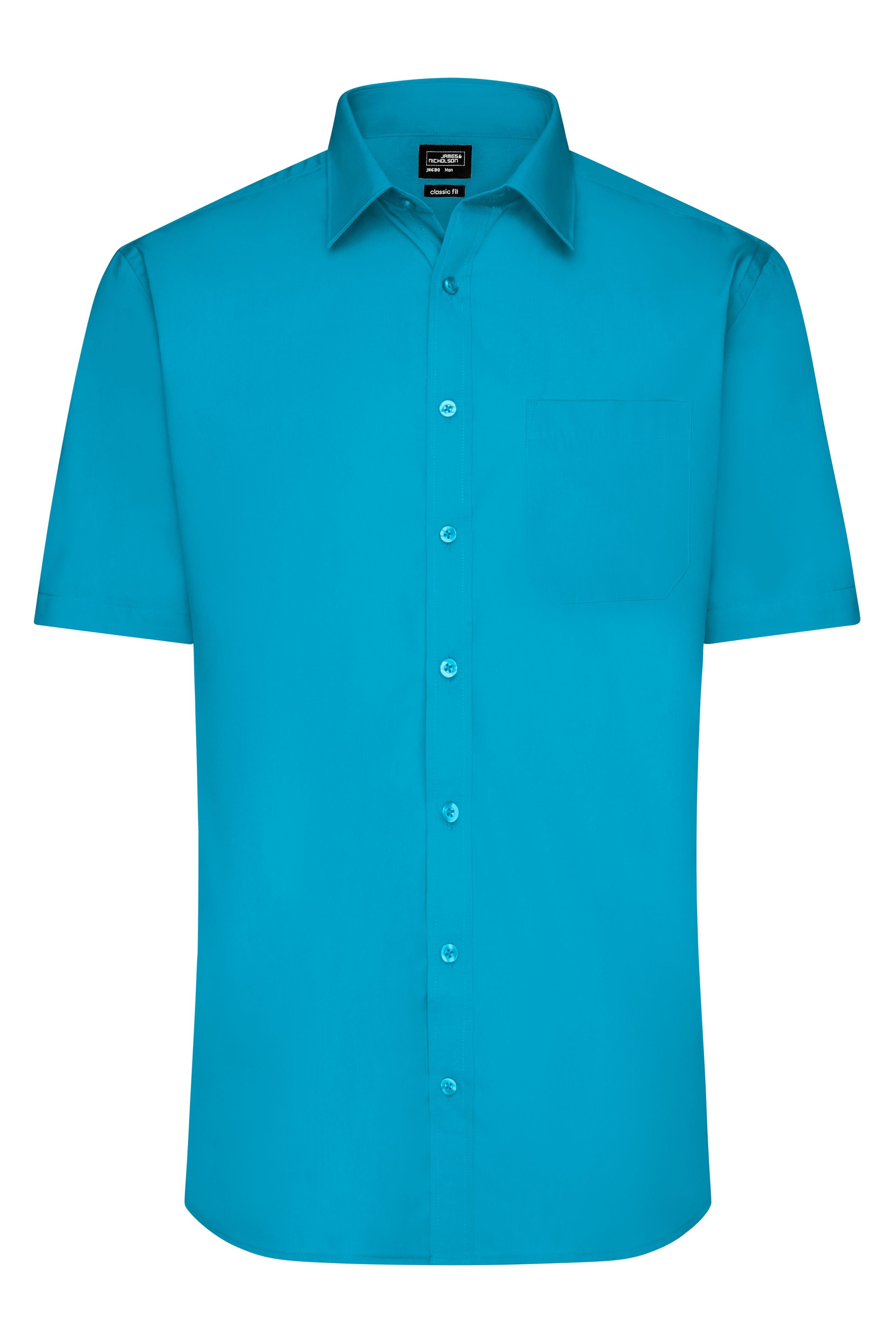 Men's Shirt Short-Sleeved Poplin