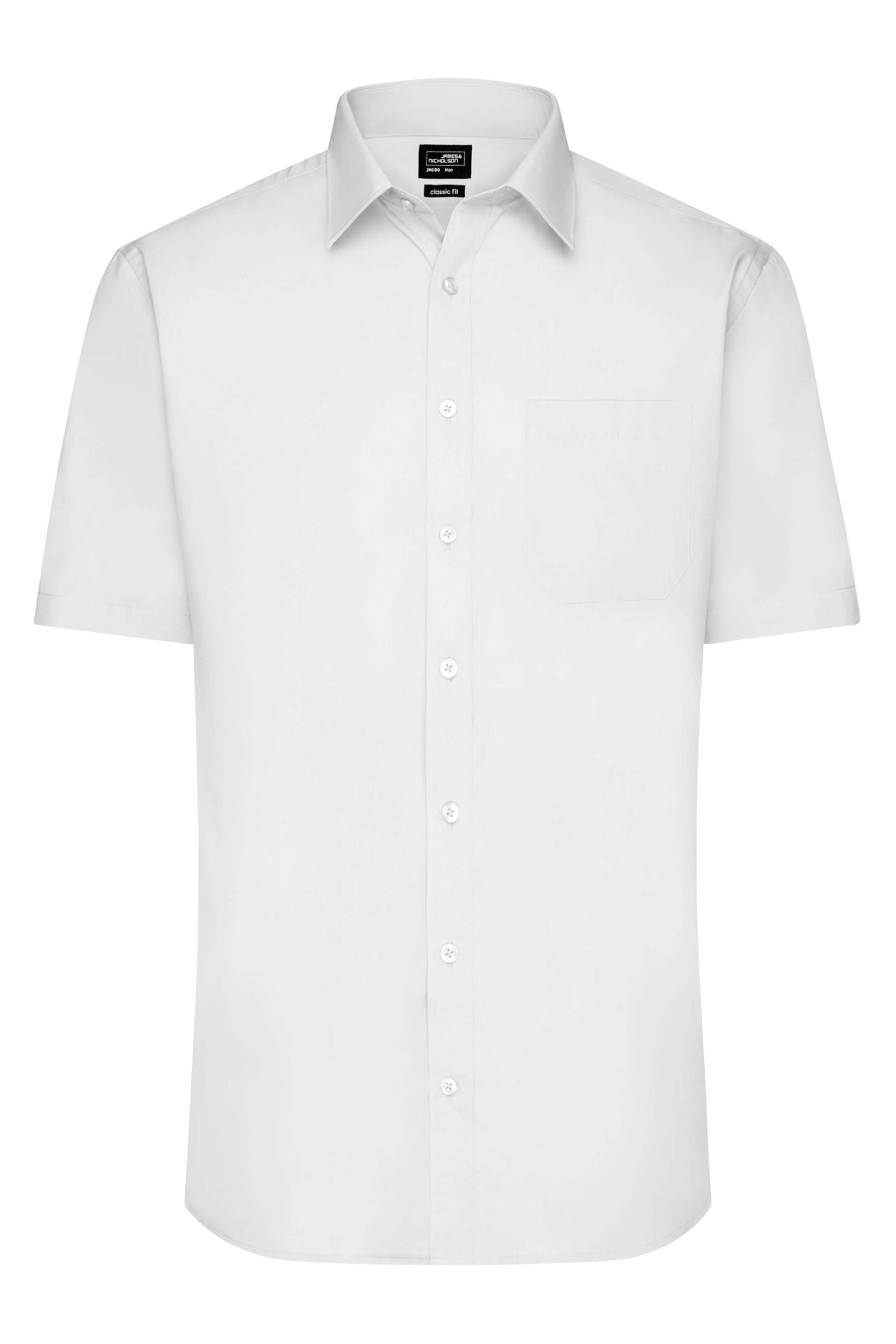 Men's Shirt Short-Sleeved Poplin