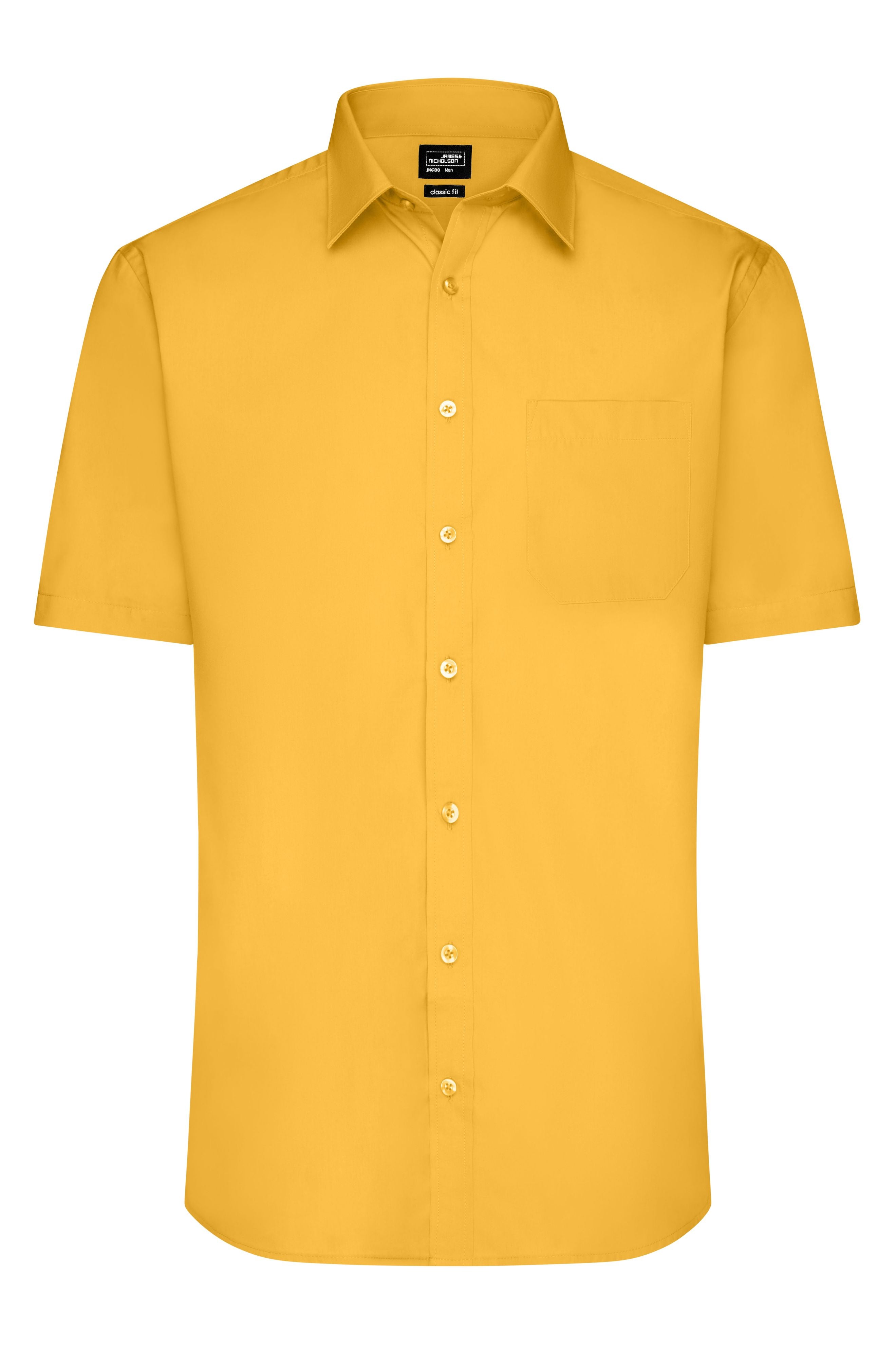 Men's Shirt Short-Sleeved Poplin