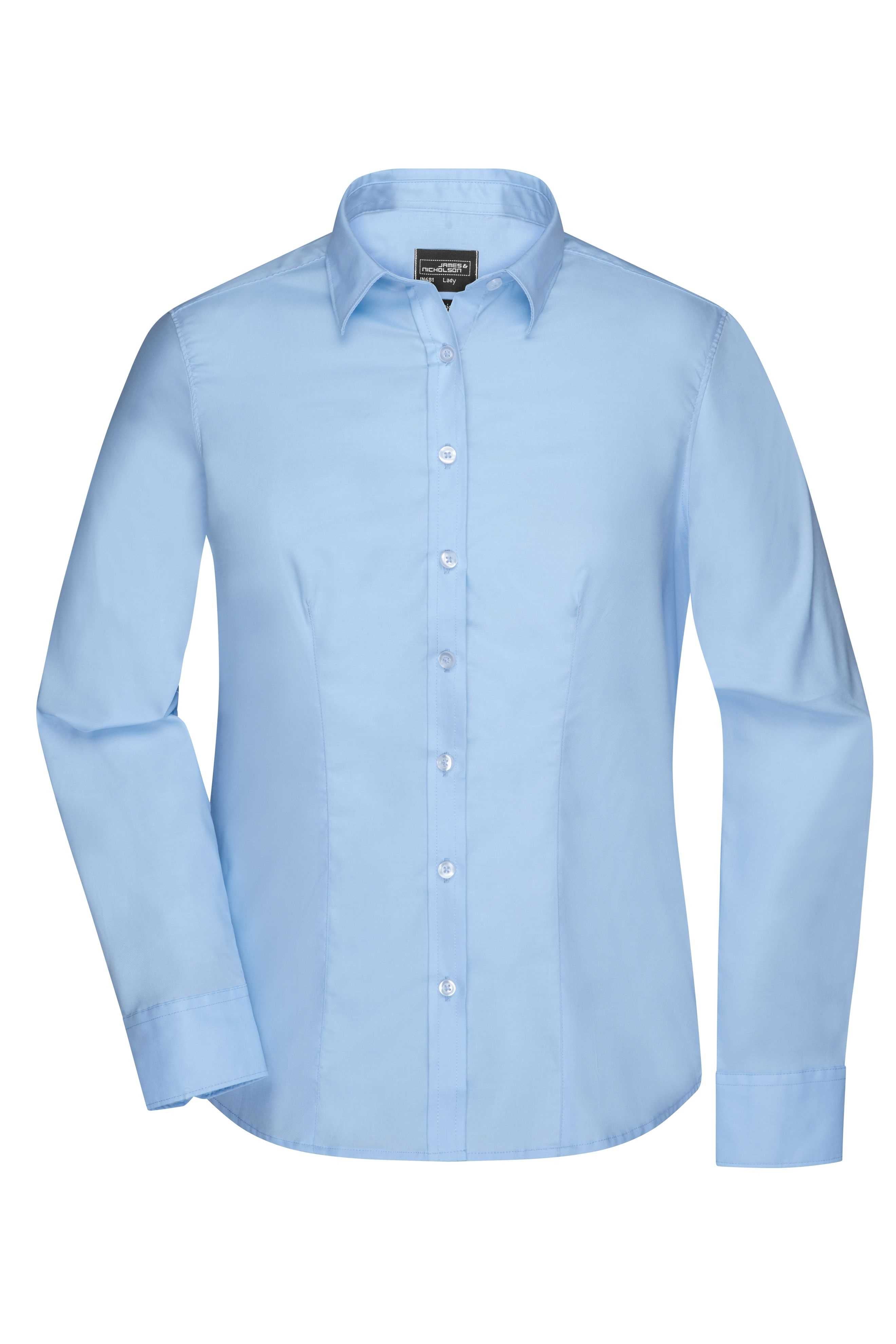 Ladies' Shirt Long-Sleeved Micro-Twill