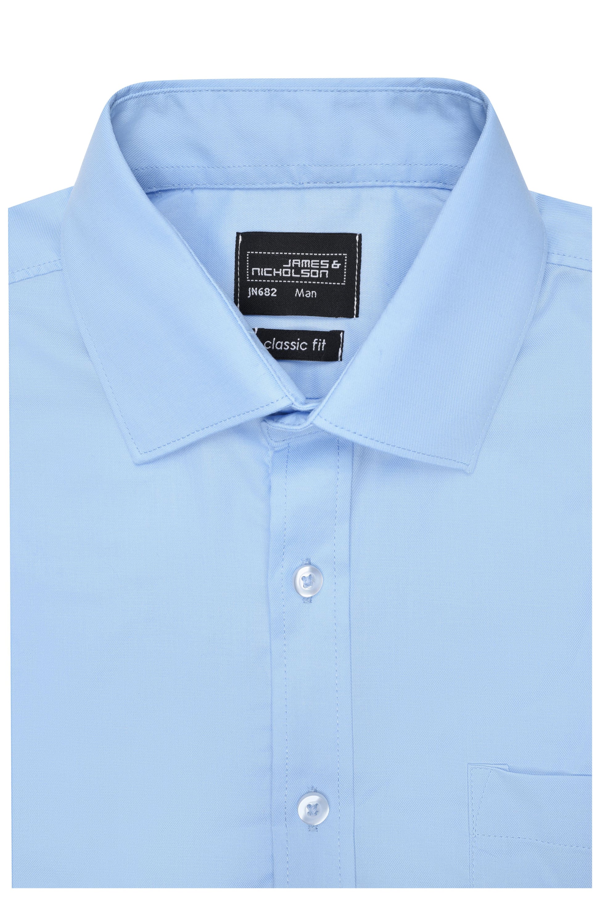Men's Shirt Long-Sleeved Micro-Twill
