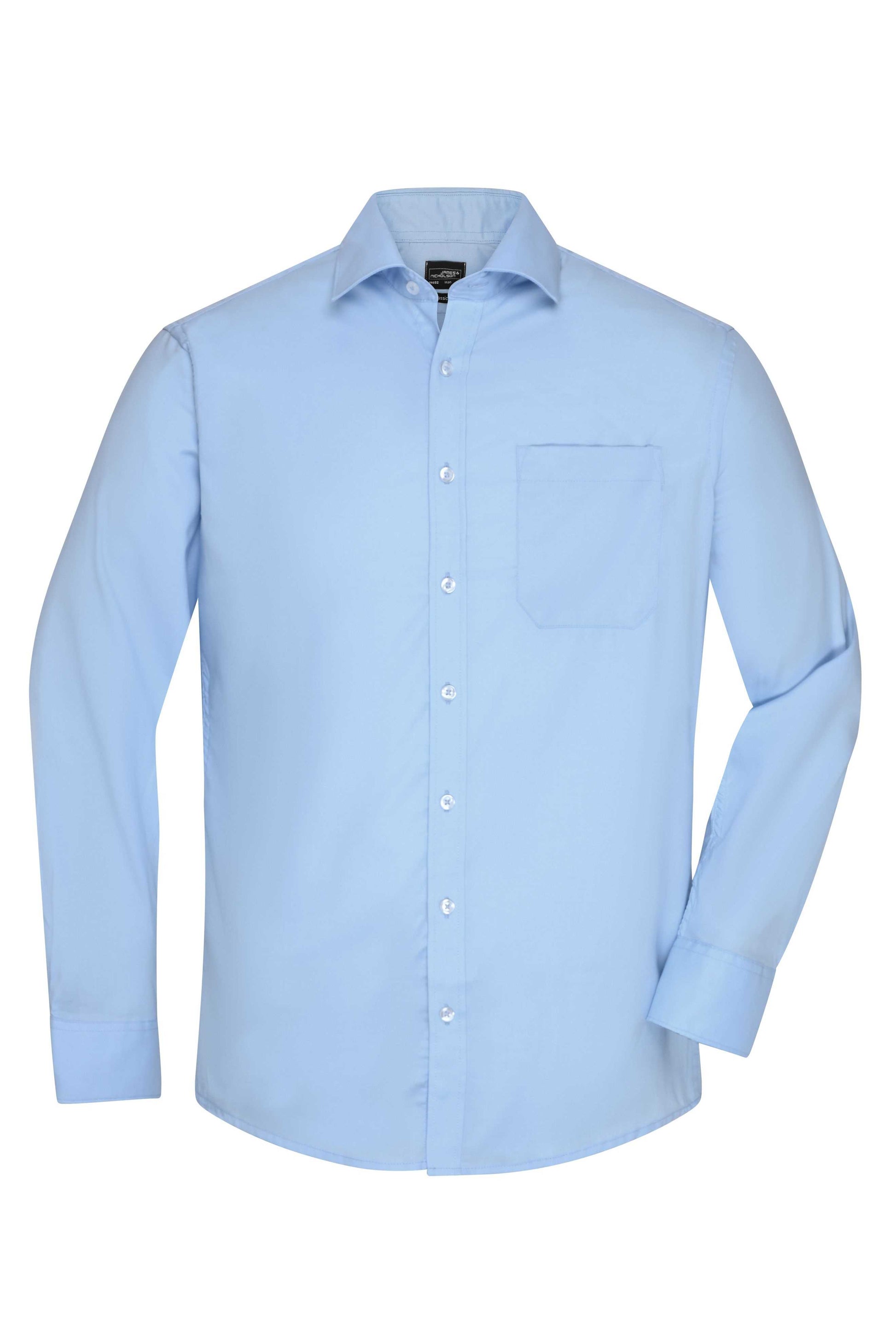 Men's Shirt Long-Sleeved Micro-Twill