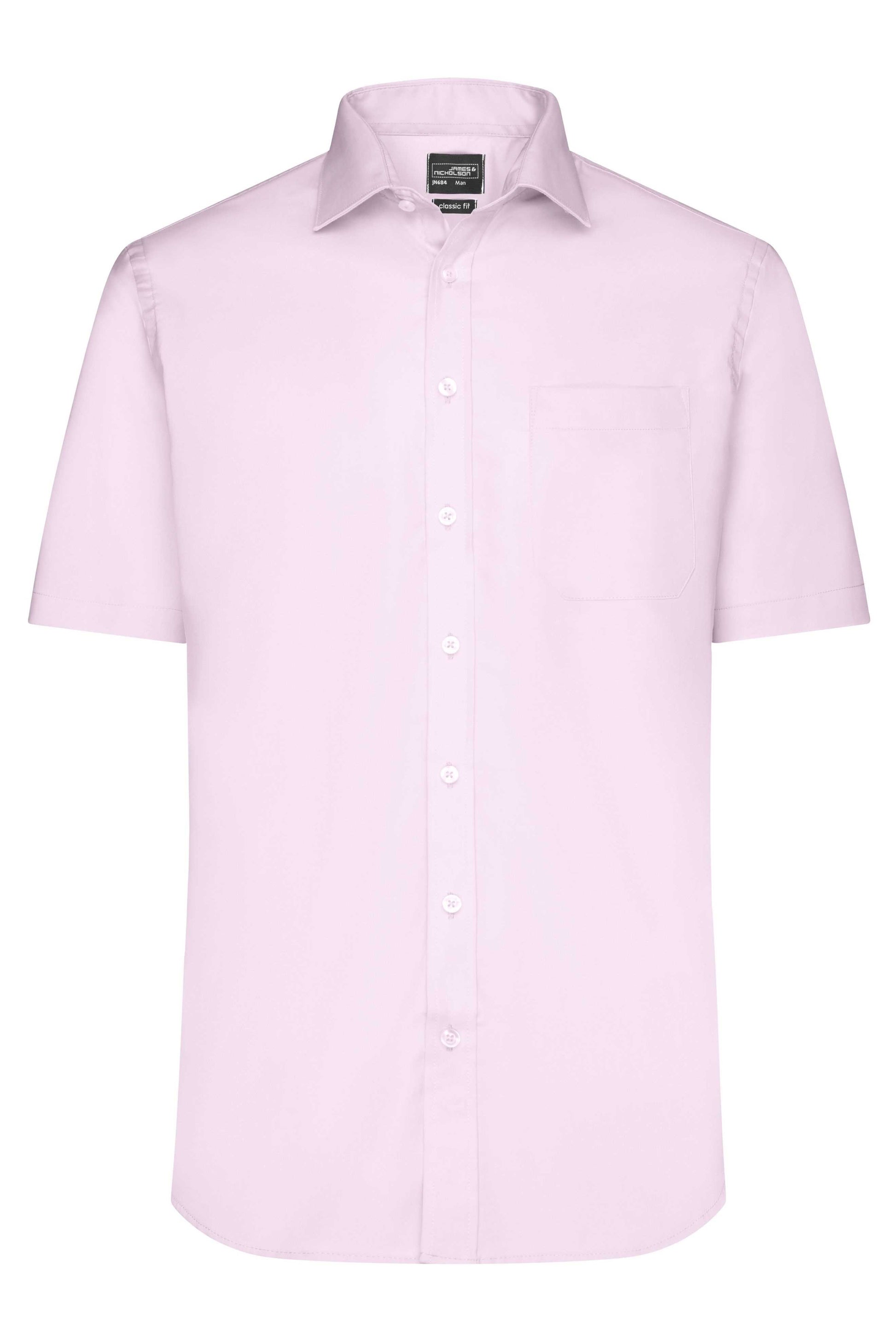 Men's Shirt Short-Sleeved Micro-Twill