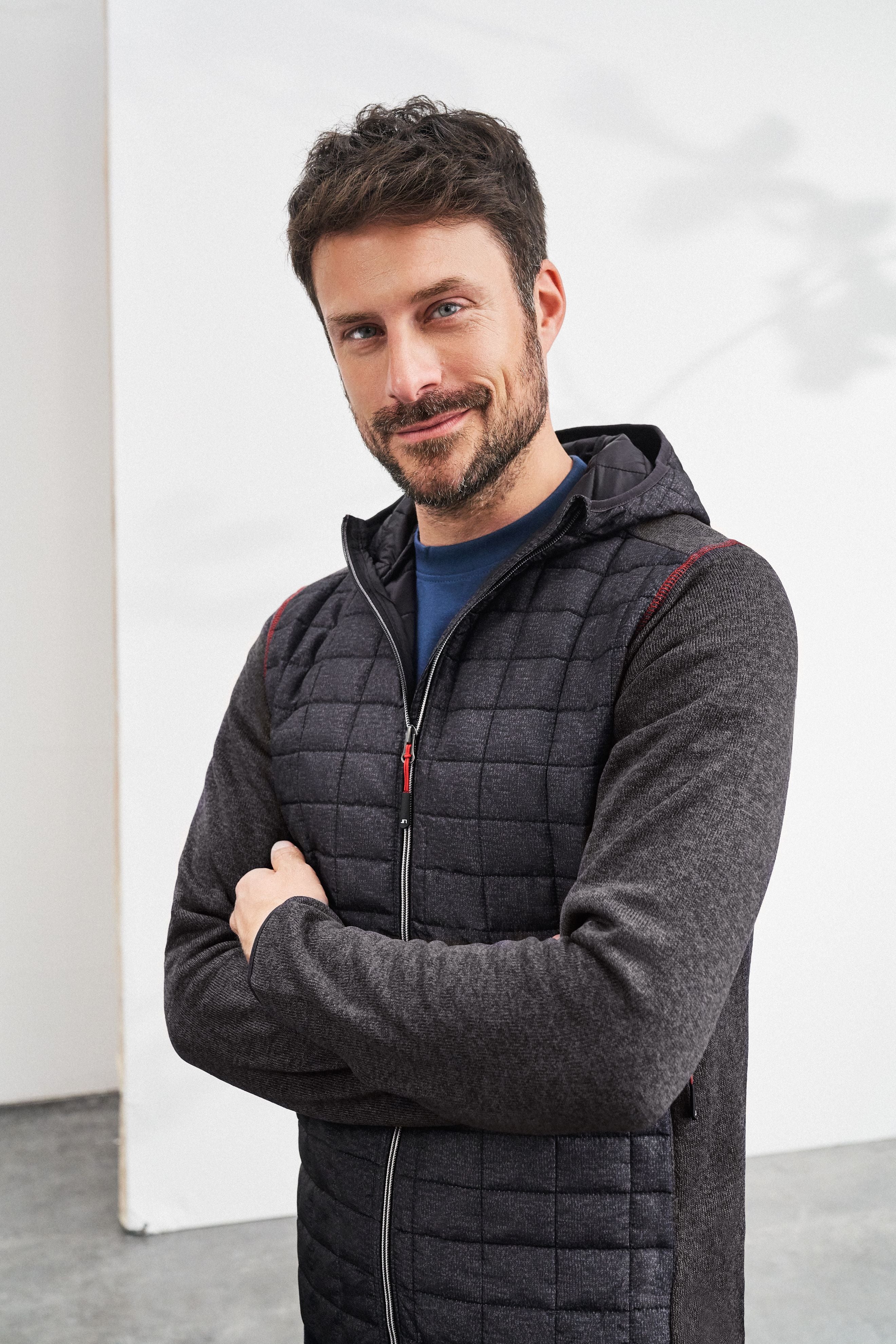 Men's Knitted Hybrid Jacket